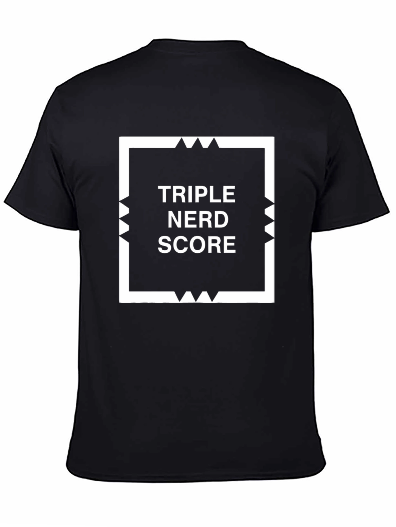 Triple Nerd Score Black T-Shirt