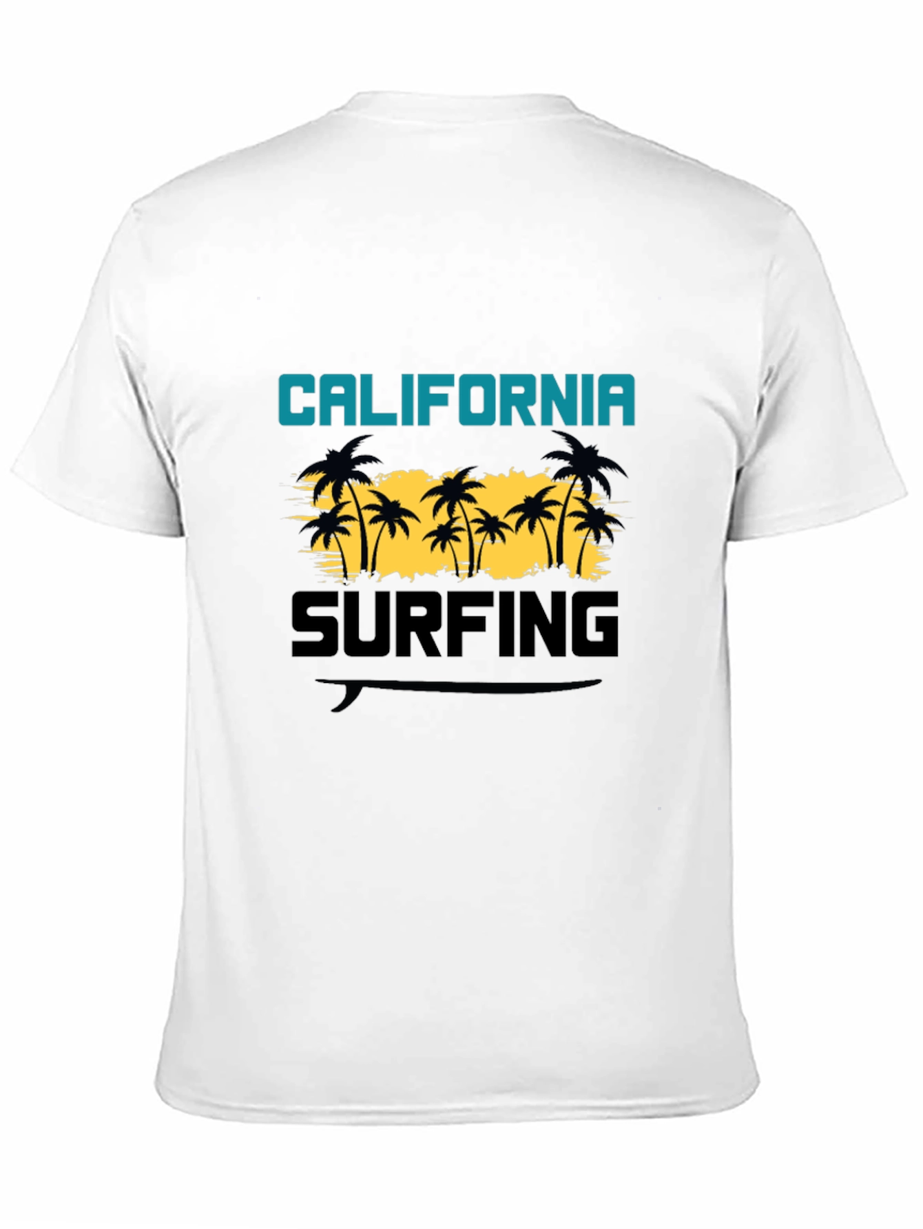California Surfing Black T-Shirt