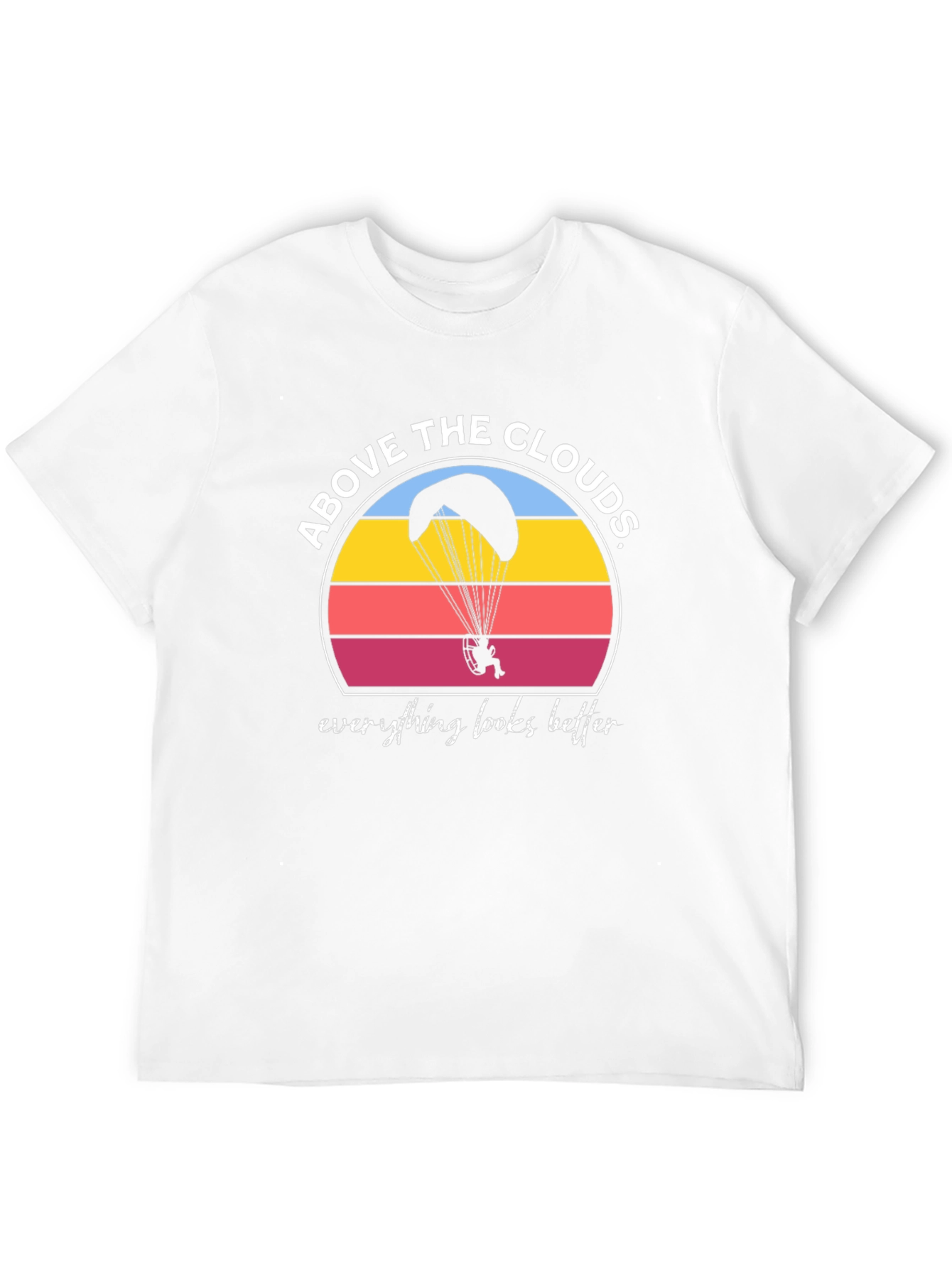 Above the Clouds Black Graphic T-Shirt