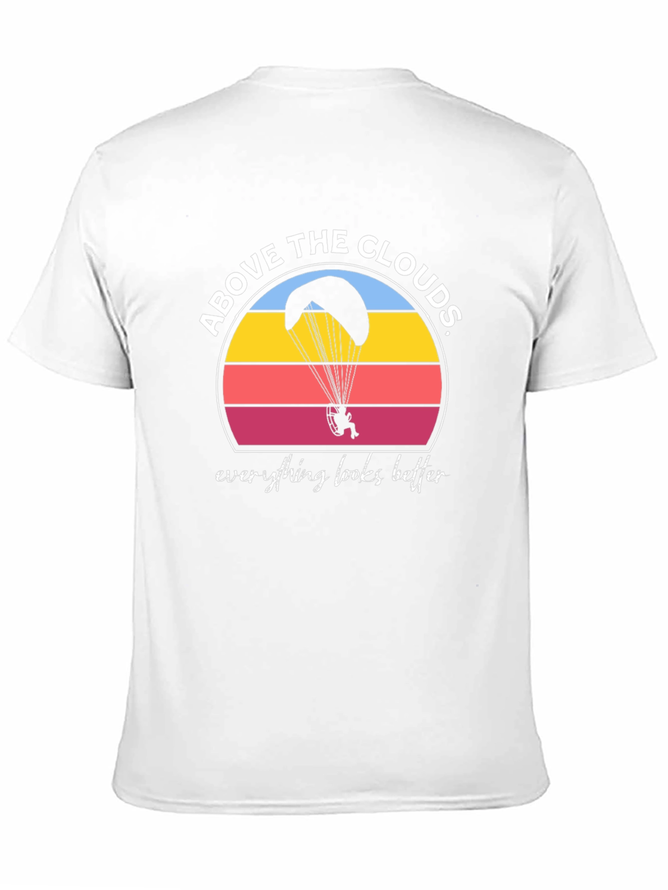 Above the Clouds Black Graphic T-Shirt