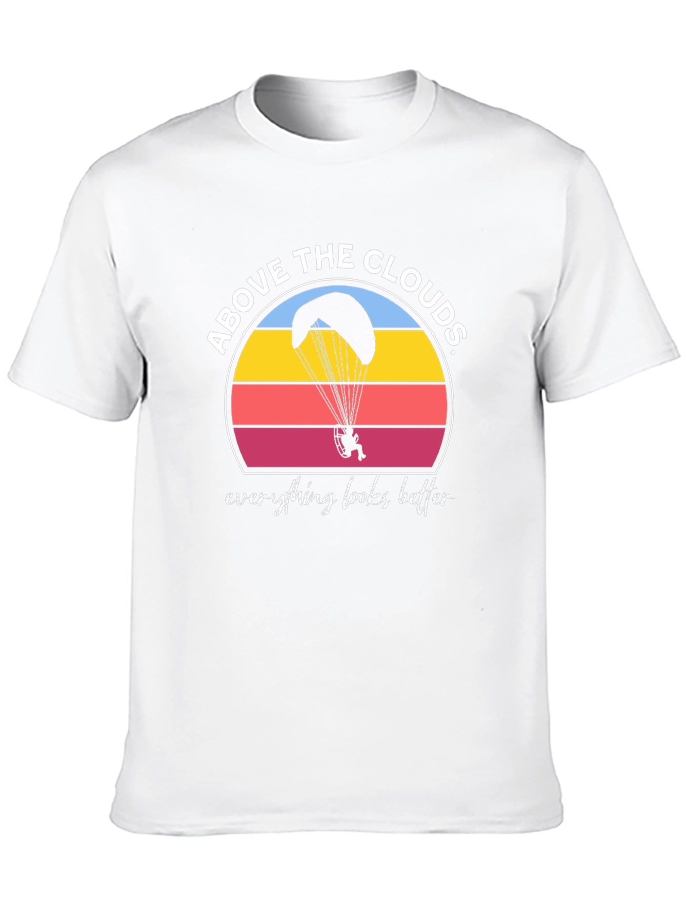 Above the Clouds Black Graphic T-Shirt