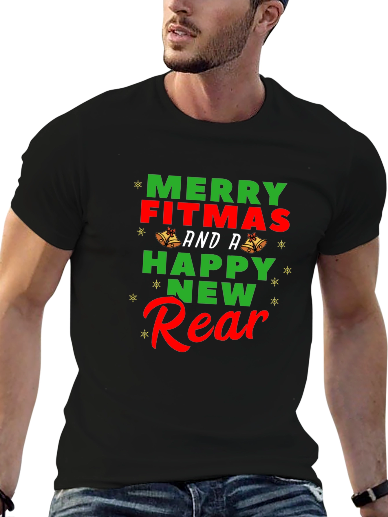 Merry Fitmas T-Shirt - Holiday Gym Humor Tee