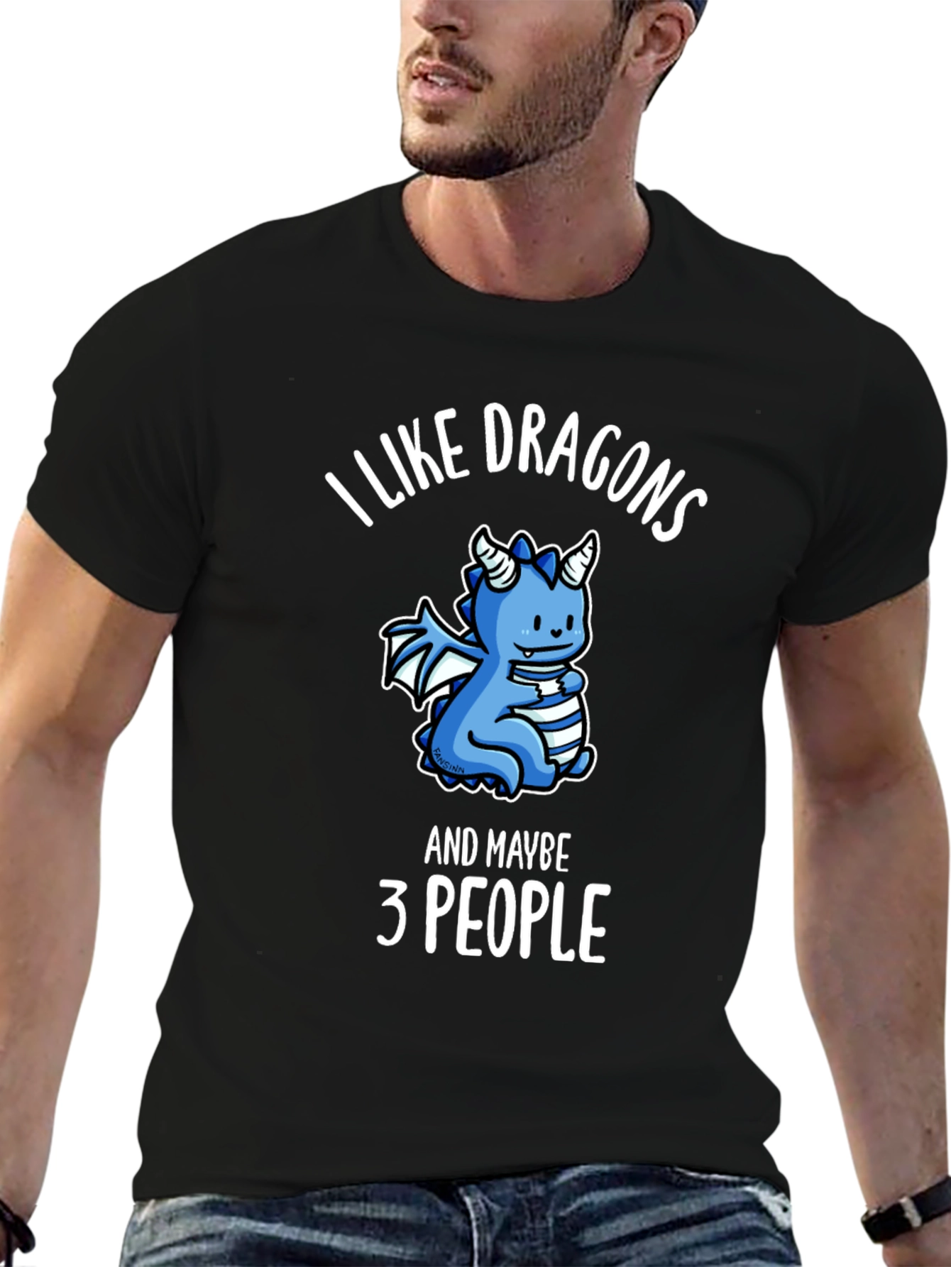 I Like Dragons Funny Graphic Tee