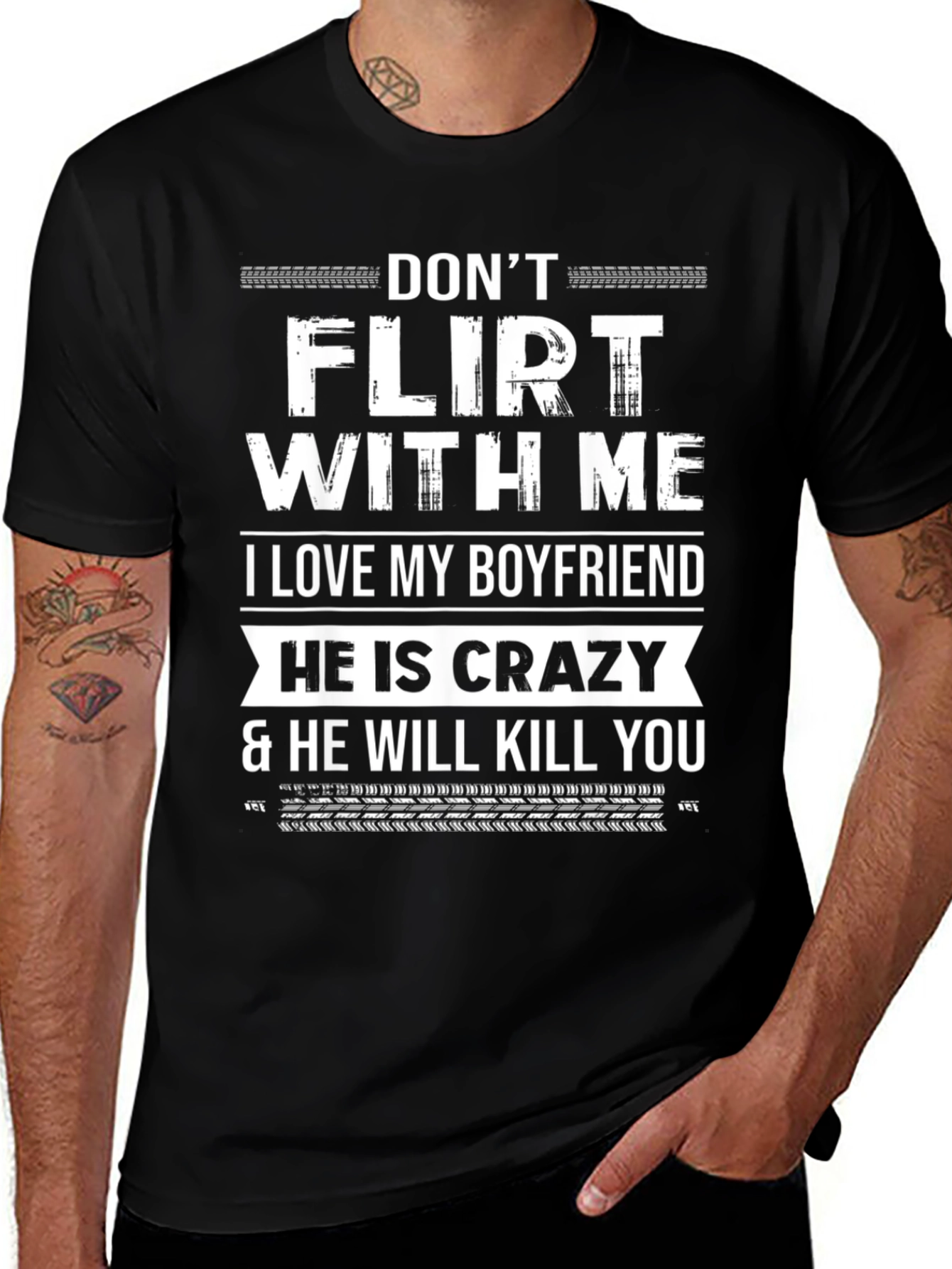 Dont Flirt With Me Boyfriend T-Shirt
