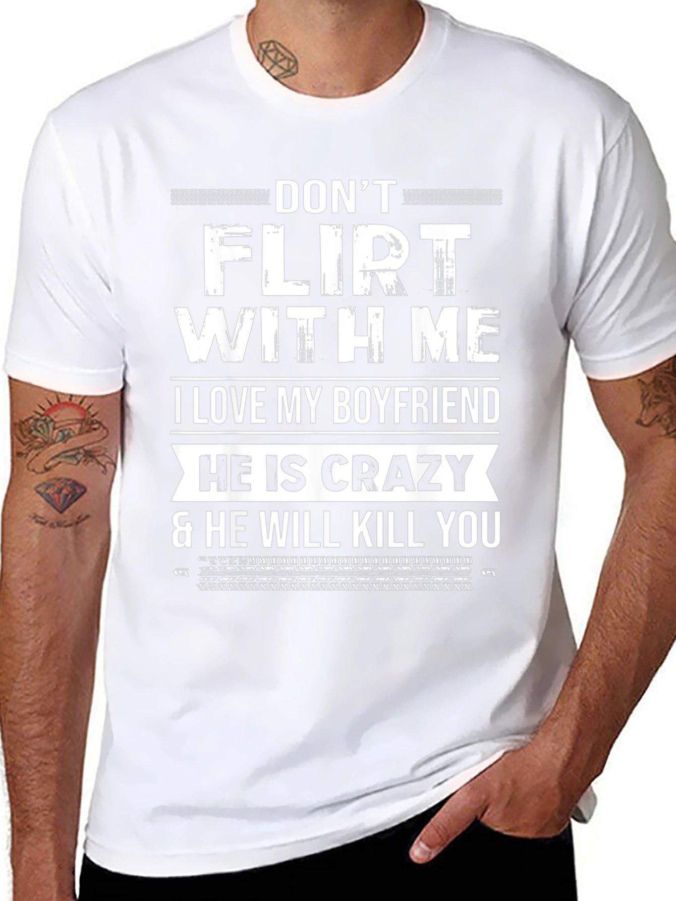 Dont Flirt With Me Boyfriend T-Shirt