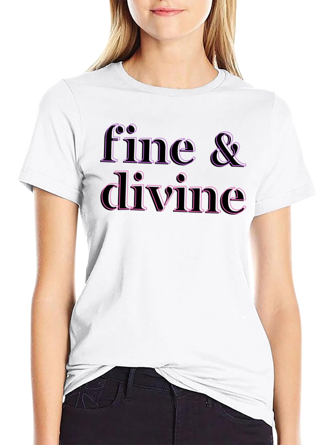 Fine & Divine Black T-Shirt