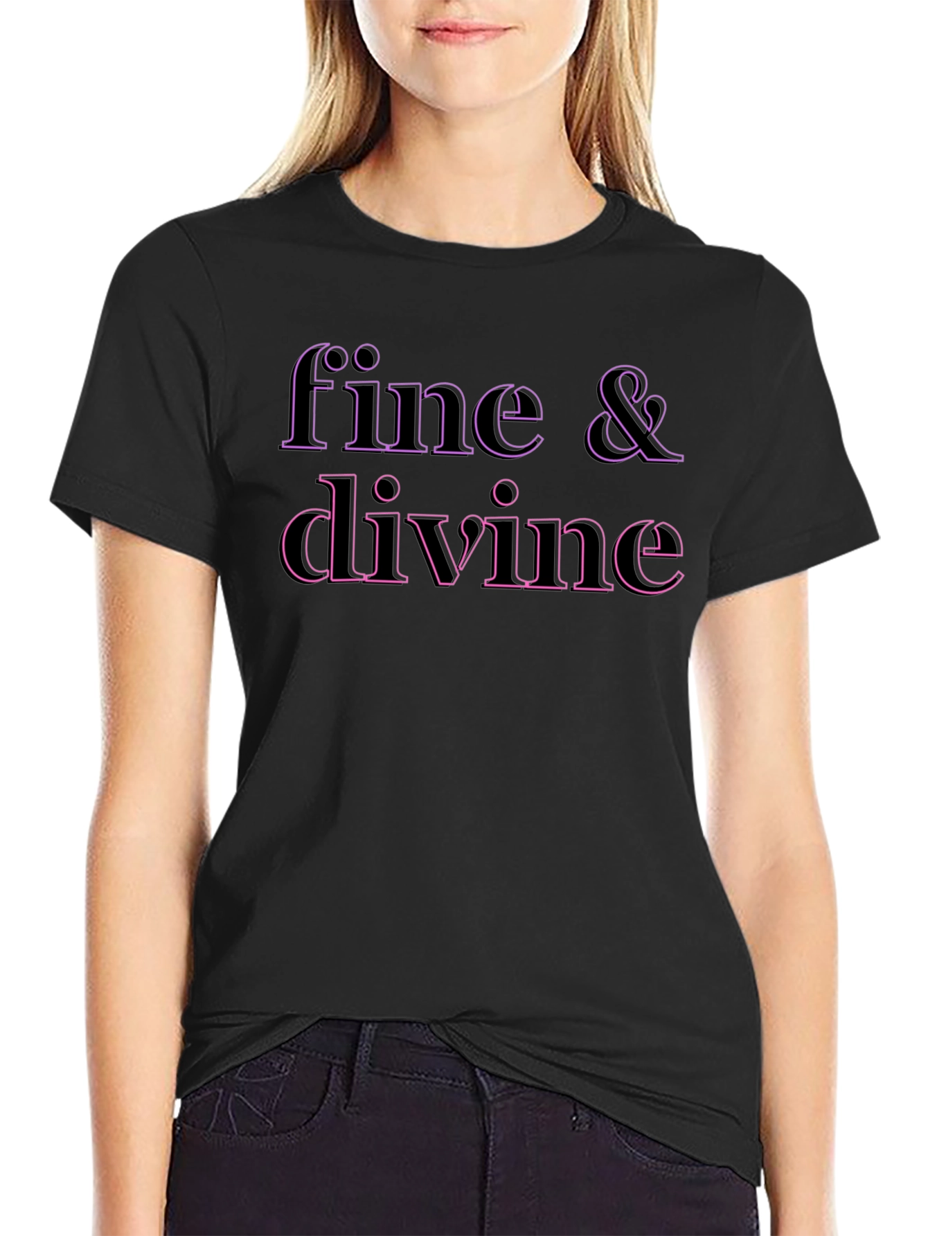 Fine & Divine Black T-Shirt