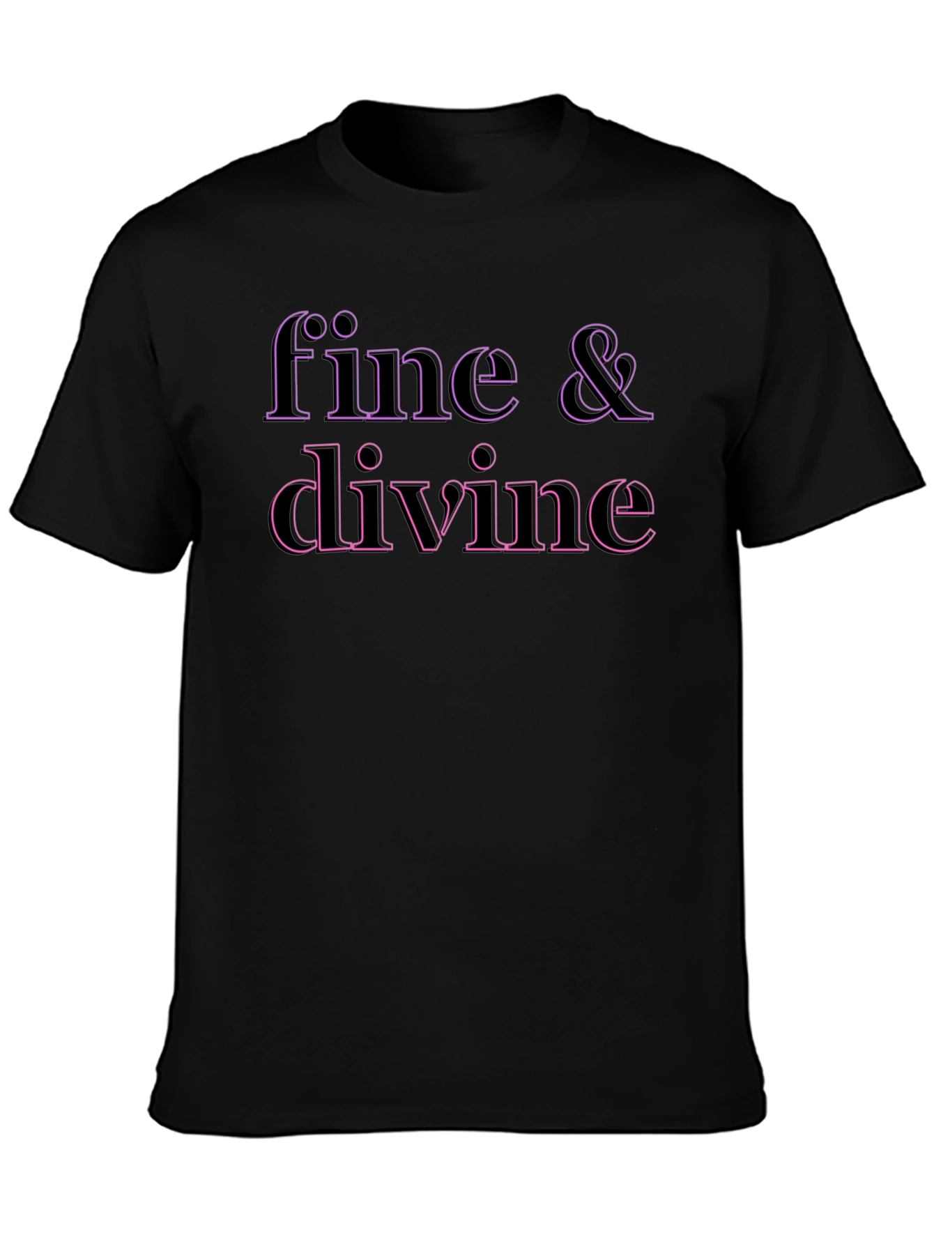Fine & Divine Black T-Shirt