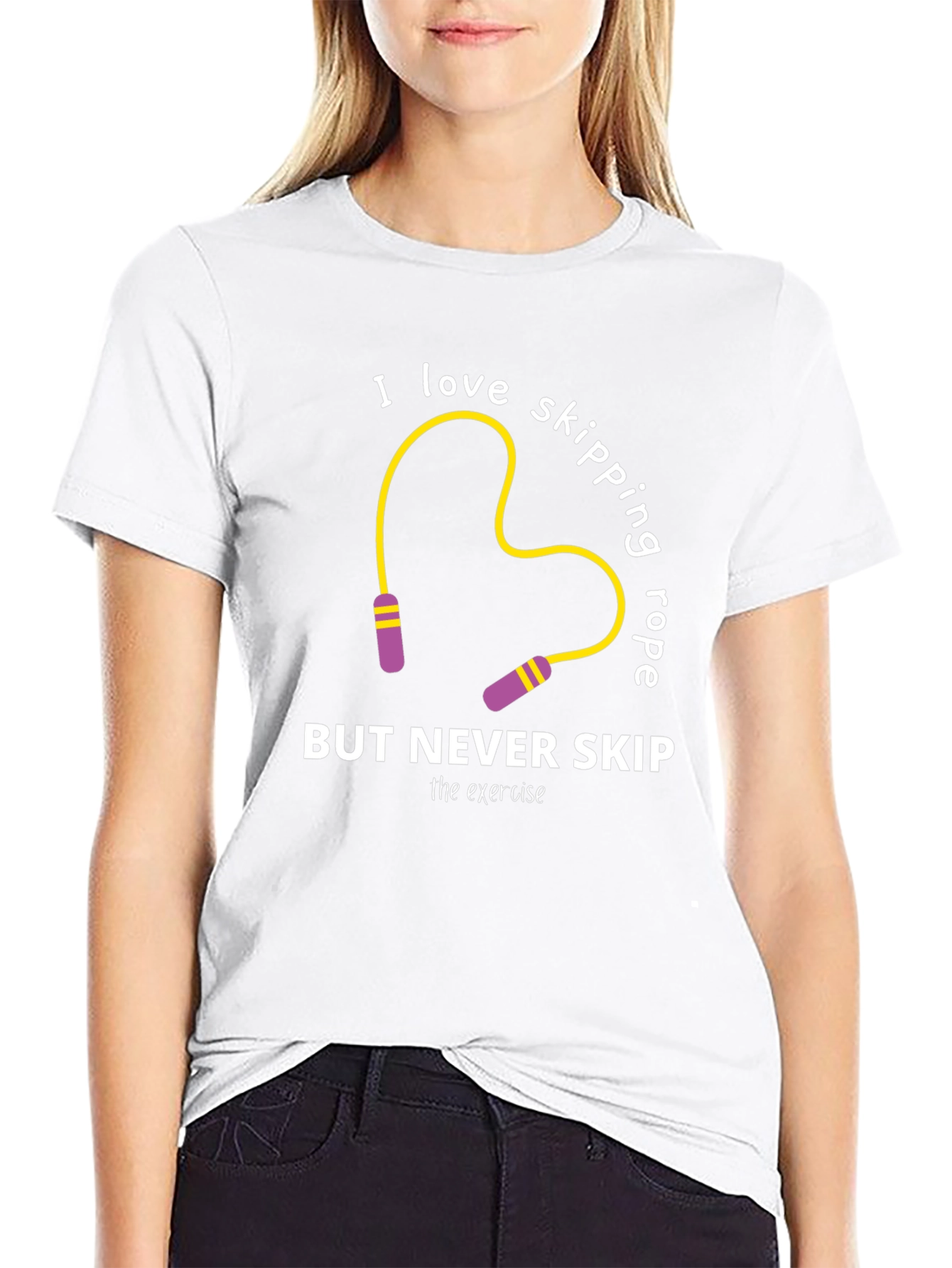 Skipping Rope Workout T-Shirt - Never Skip Exercise