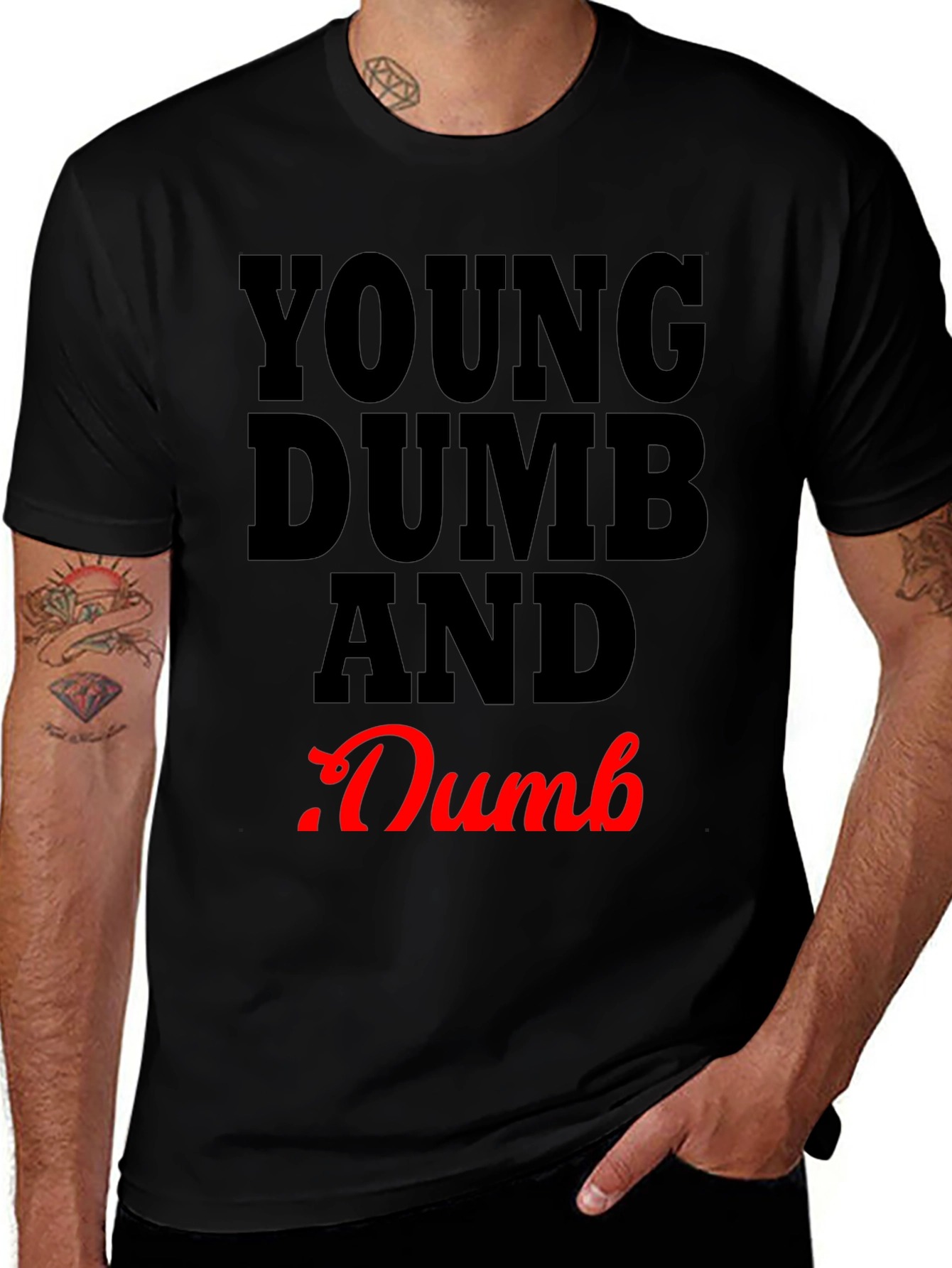 Young Dumb and .Dumb Graphic T-Shirt