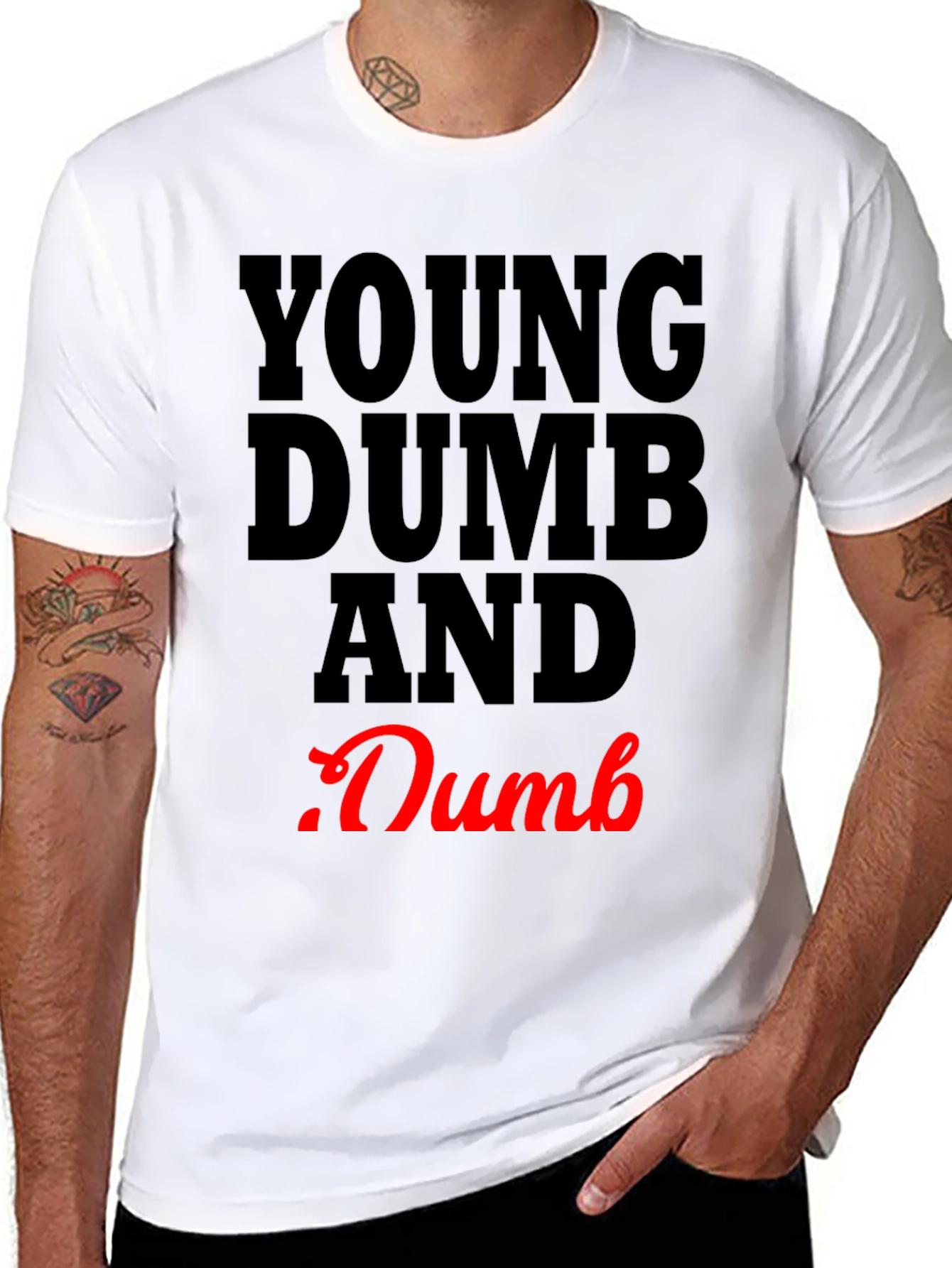 Young Dumb and .Dumb Graphic T-Shirt