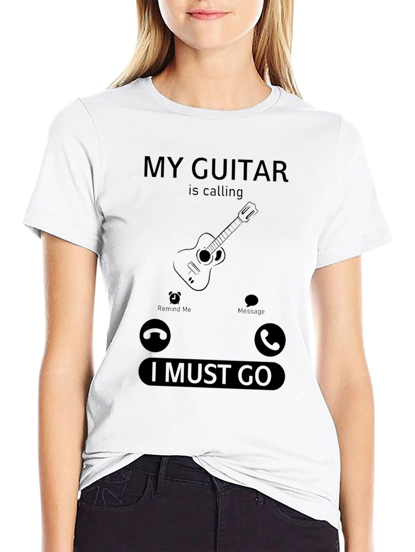 My Guitar Is Calling T-Shirt - Musician Tee
