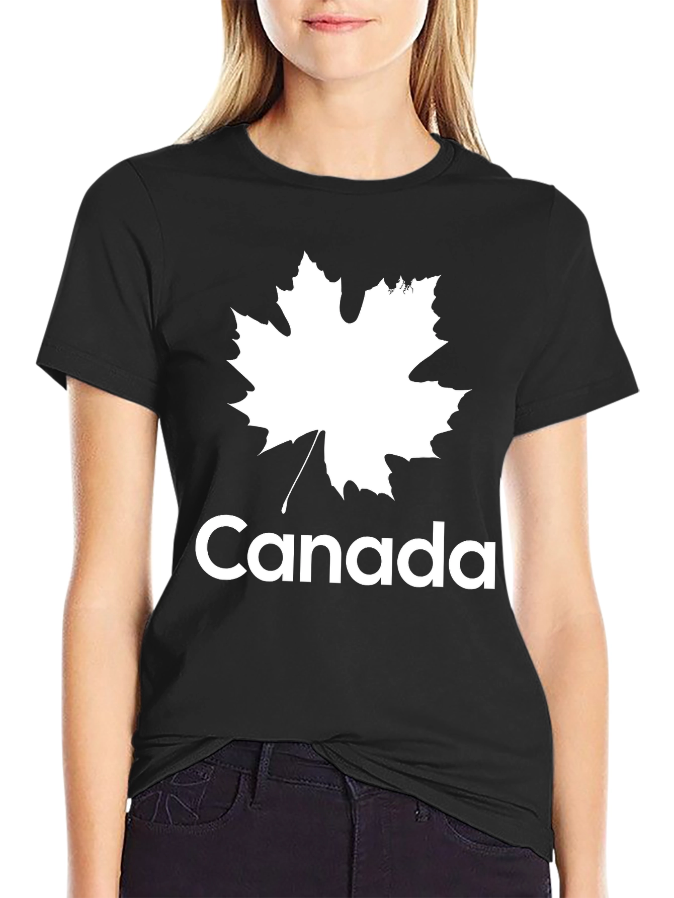 Canada Maple Leaf Black T-Shirt