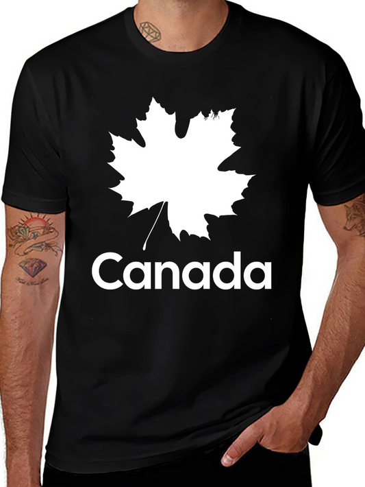 Canada Maple Leaf Black T-Shirt