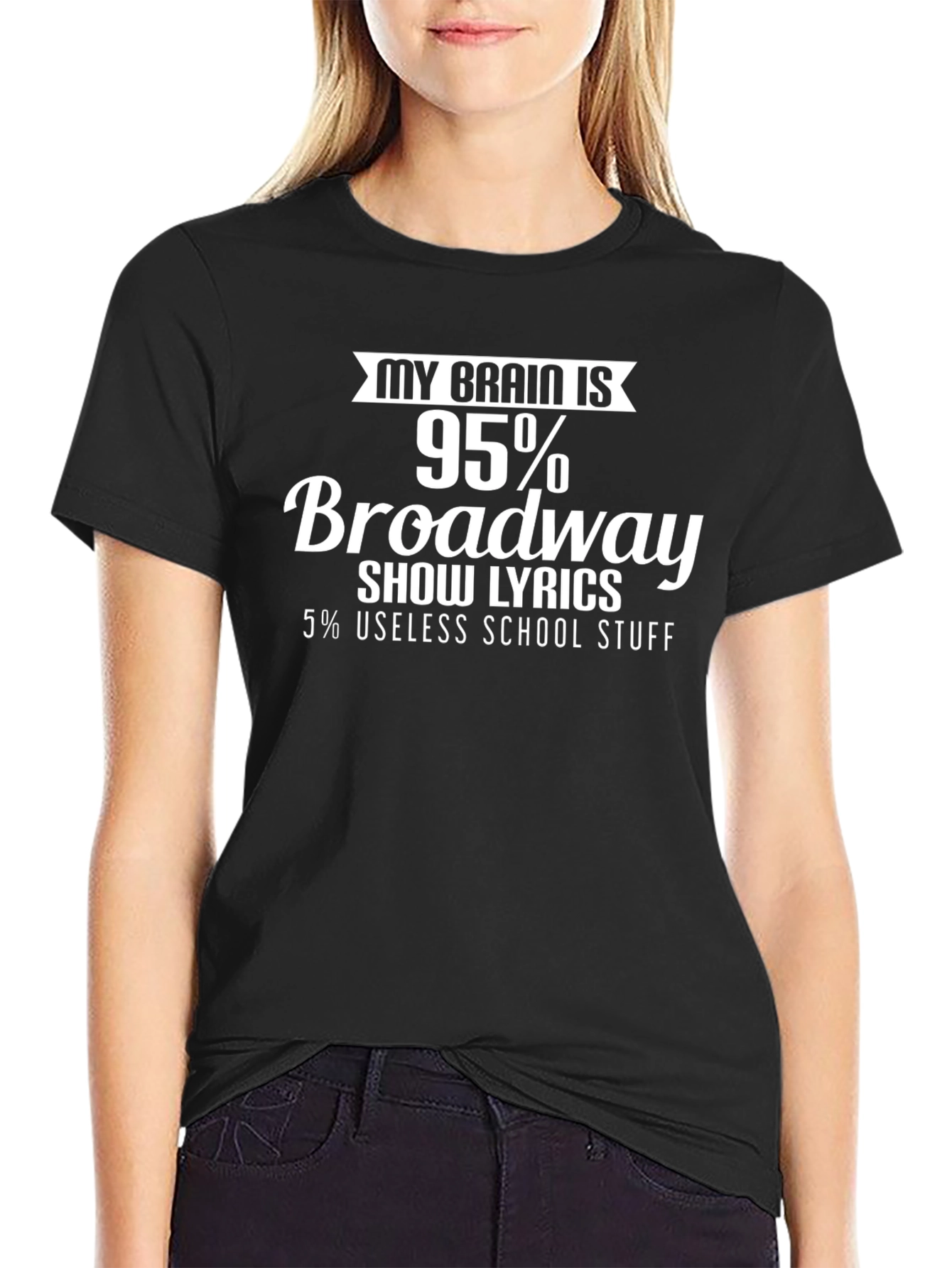 Broadway Lyrics T-Shirt - Musical Theatre Fan Tee