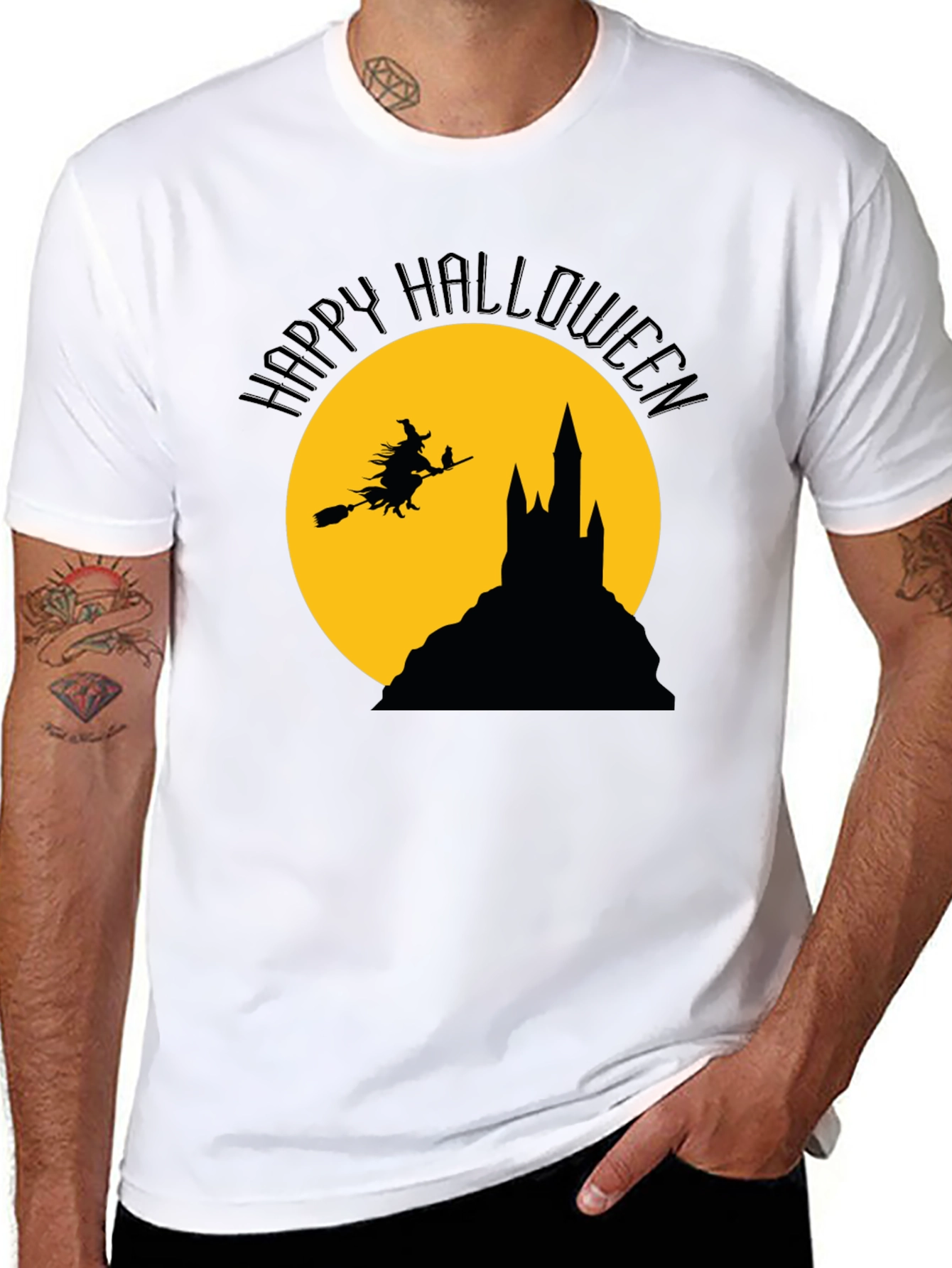 Happy Halloween Witch Castle T-Shirt
