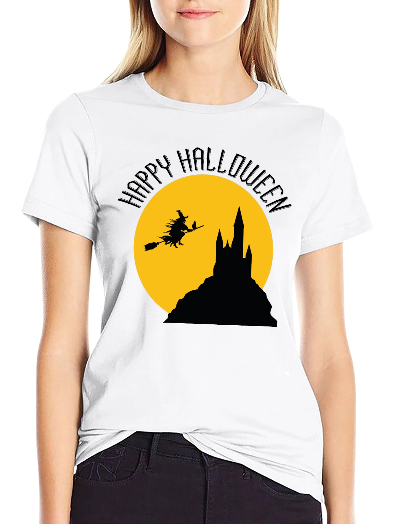 Happy Halloween Witch Castle T-Shirt