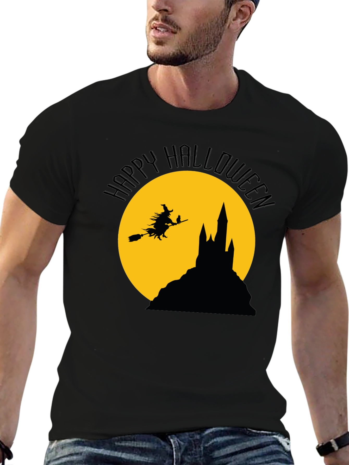 Happy Halloween Witch Castle T-Shirt