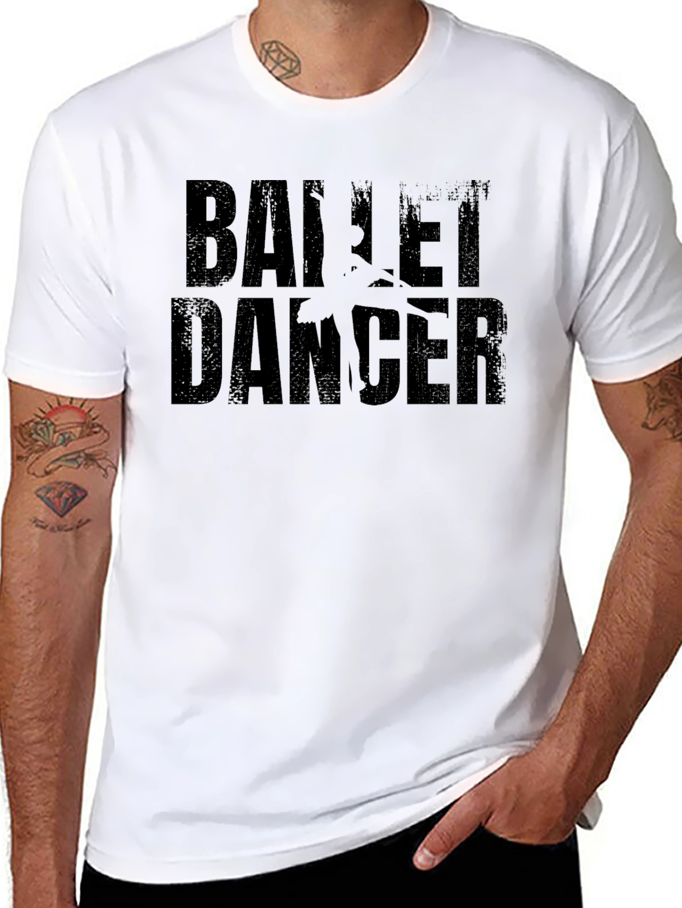 Ballet Dancer Black Graphic T-Shirt