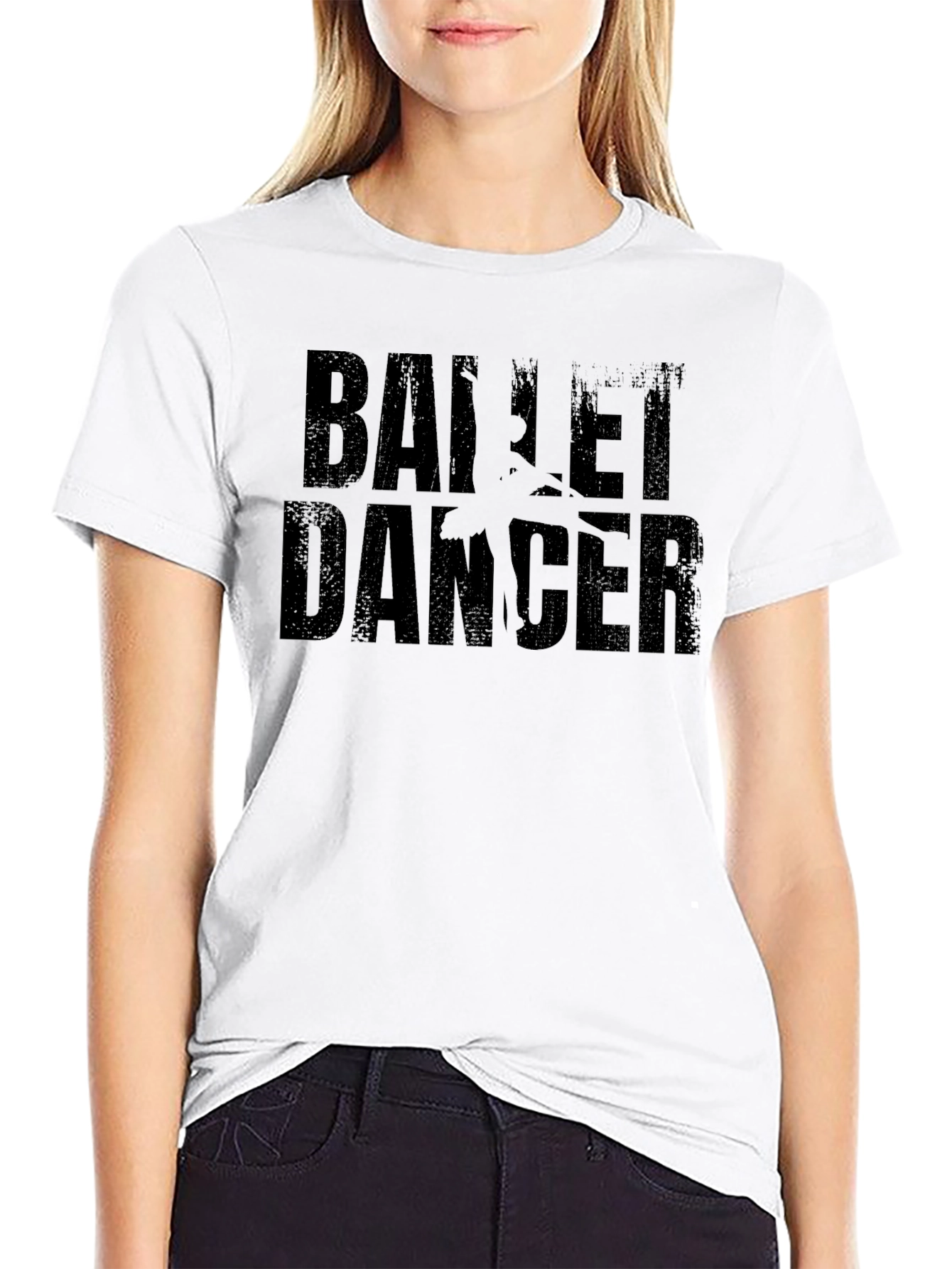 Ballet Dancer Black Graphic T-Shirt