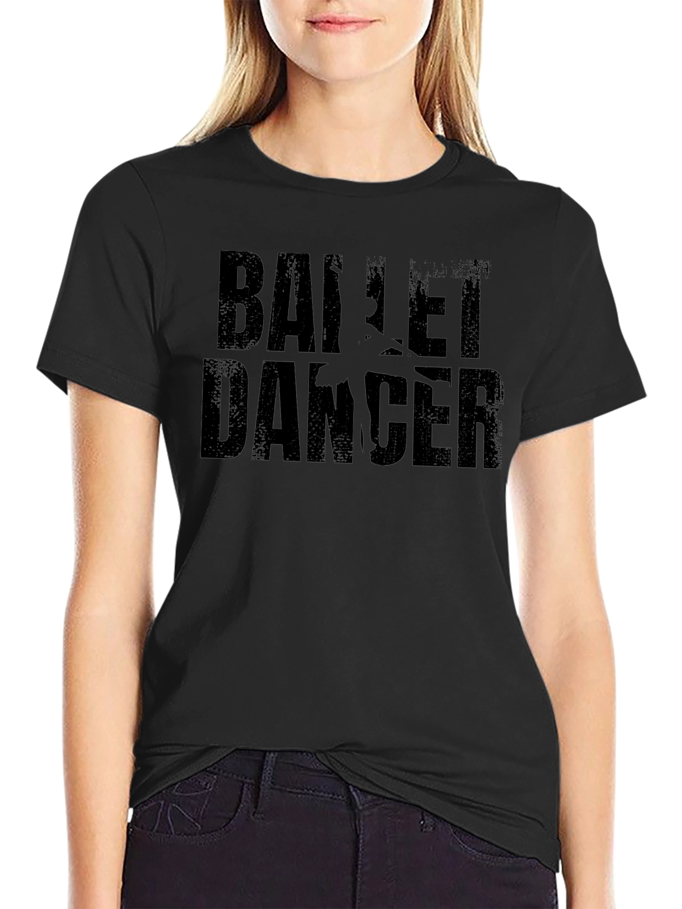 Ballet Dancer Black Graphic T-Shirt