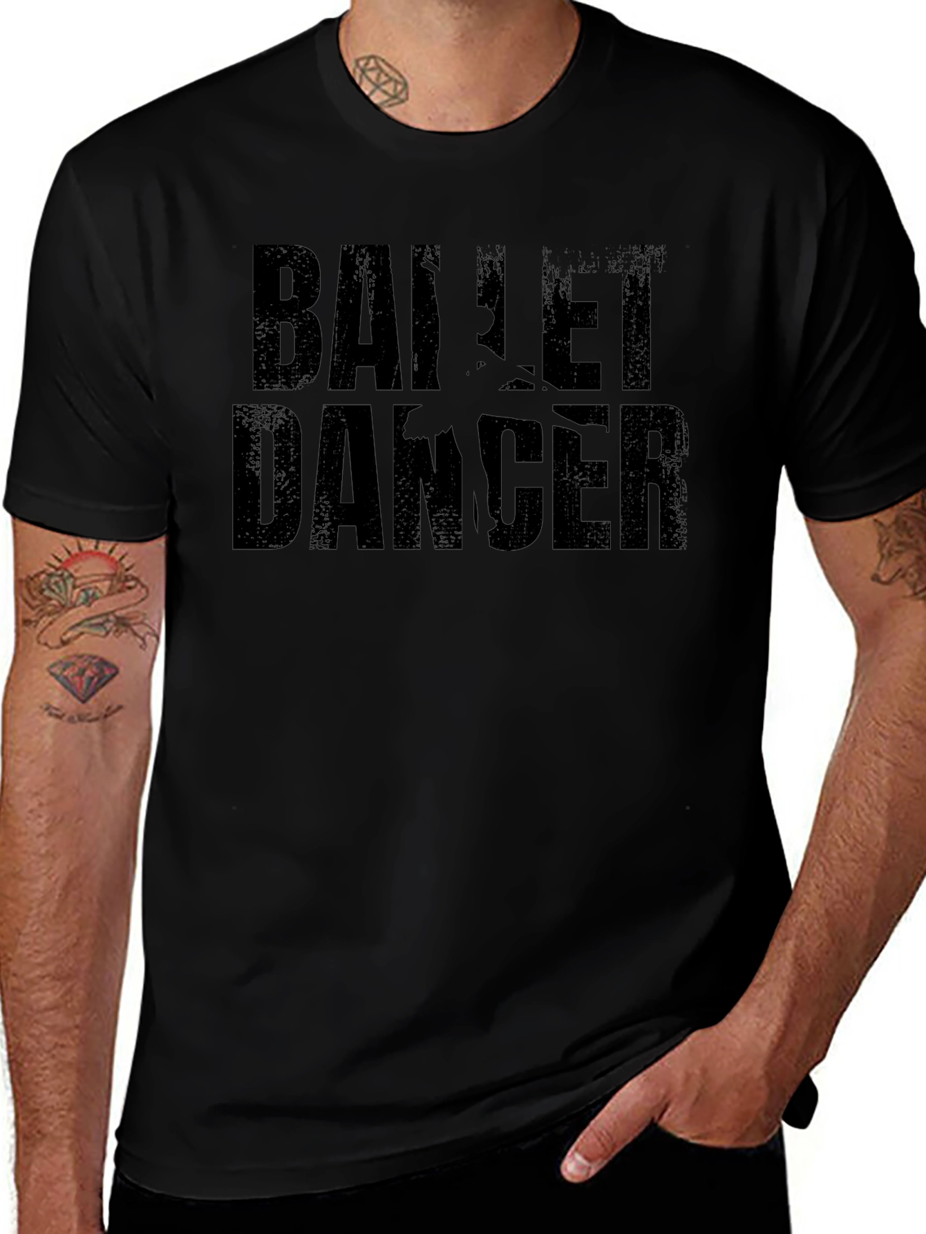 Ballet Dancer Black Graphic T-Shirt