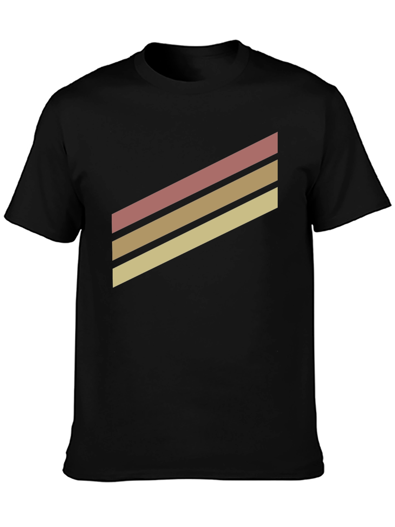 Retro Stripe T-Shirt - Black