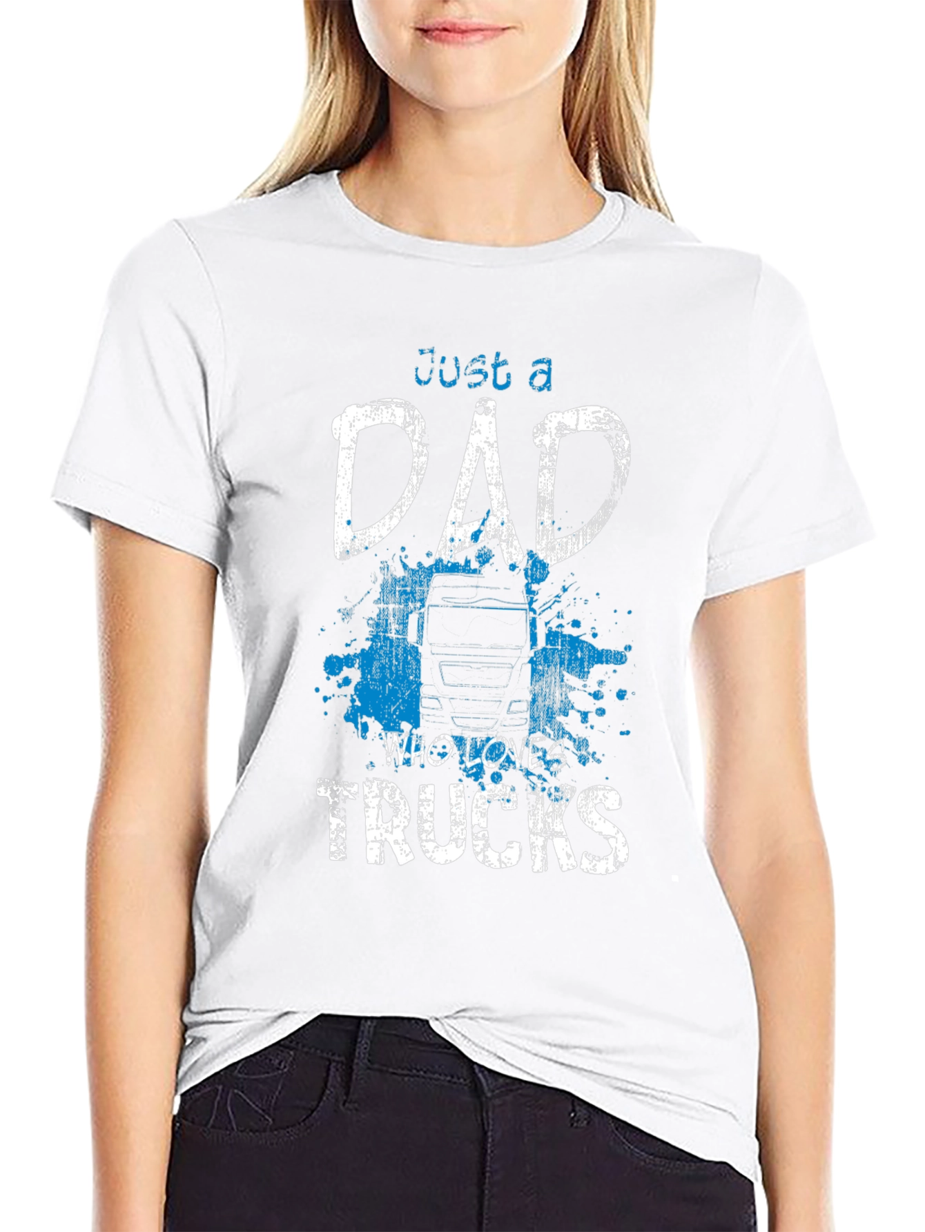 Dad Who Loves Trucks T-Shirt
