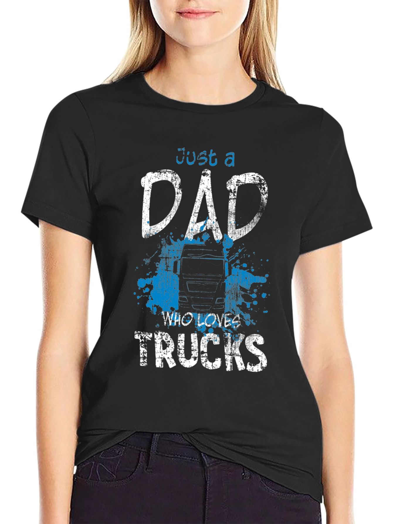Dad Who Loves Trucks T-Shirt