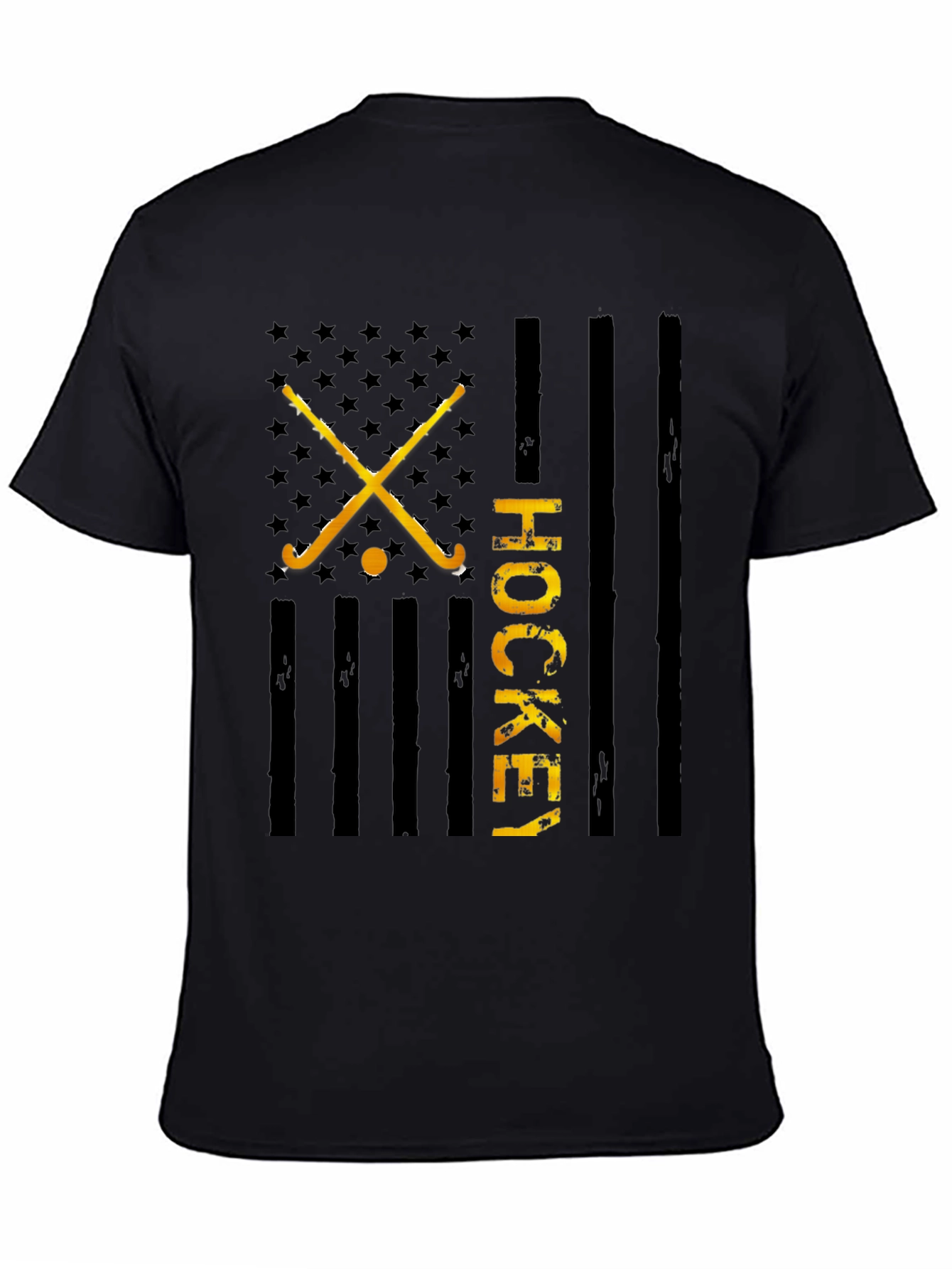 Hockey USA Flag T-Shirt - Patriotic Hockey Tee