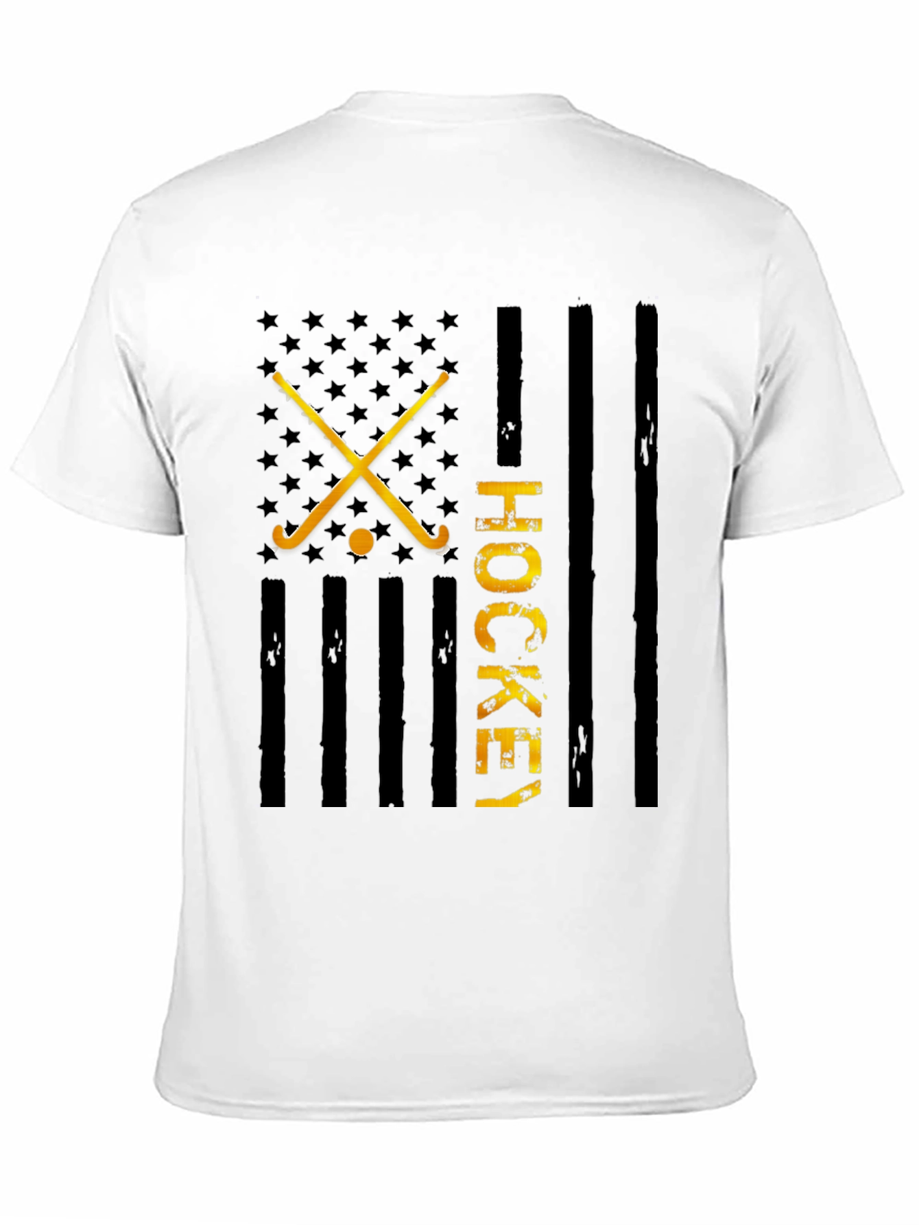 Hockey USA Flag T-Shirt - Patriotic Hockey Tee
