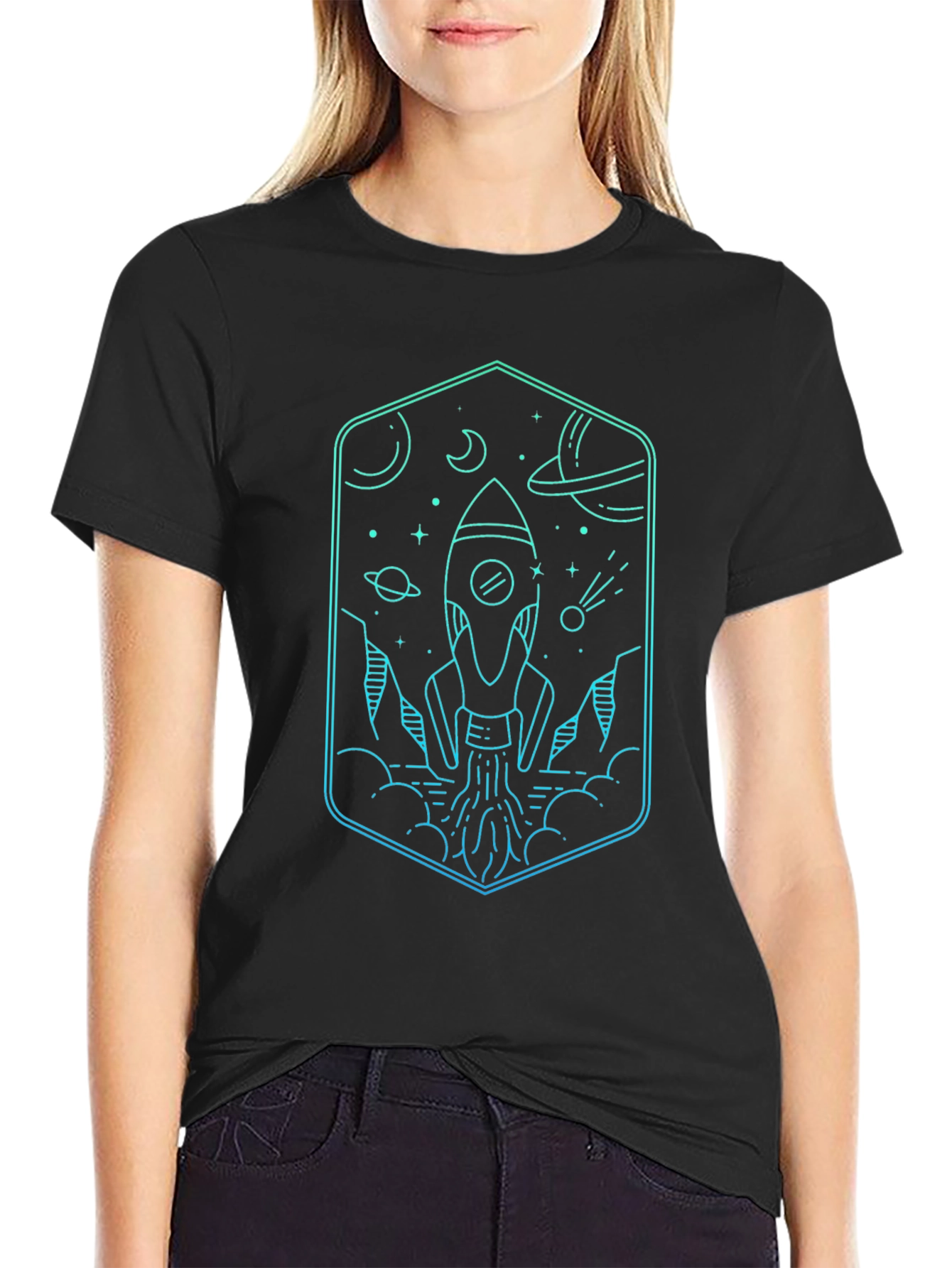 Rocket Launch Graphic Tee - Space Adventure