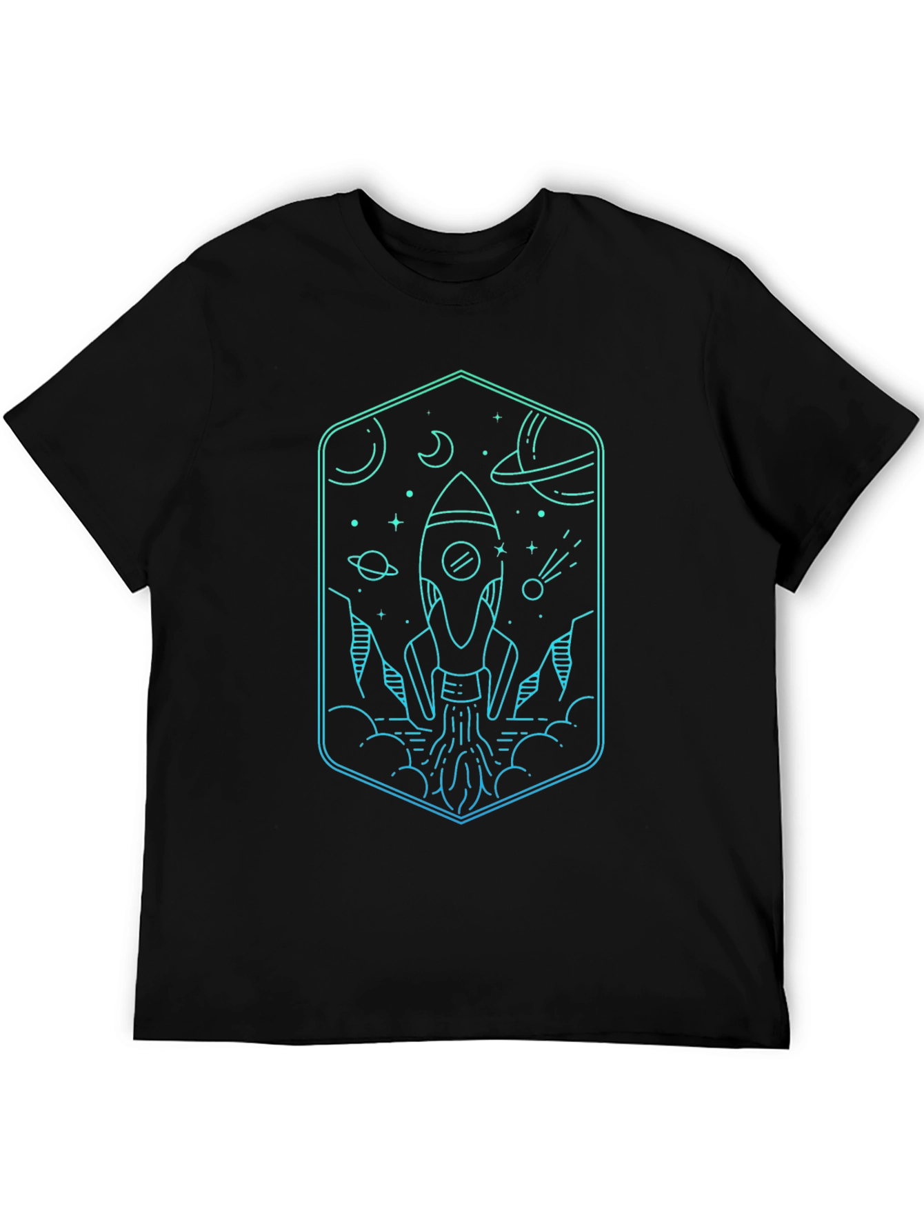 Rocket Launch Graphic Tee - Space Adventure
