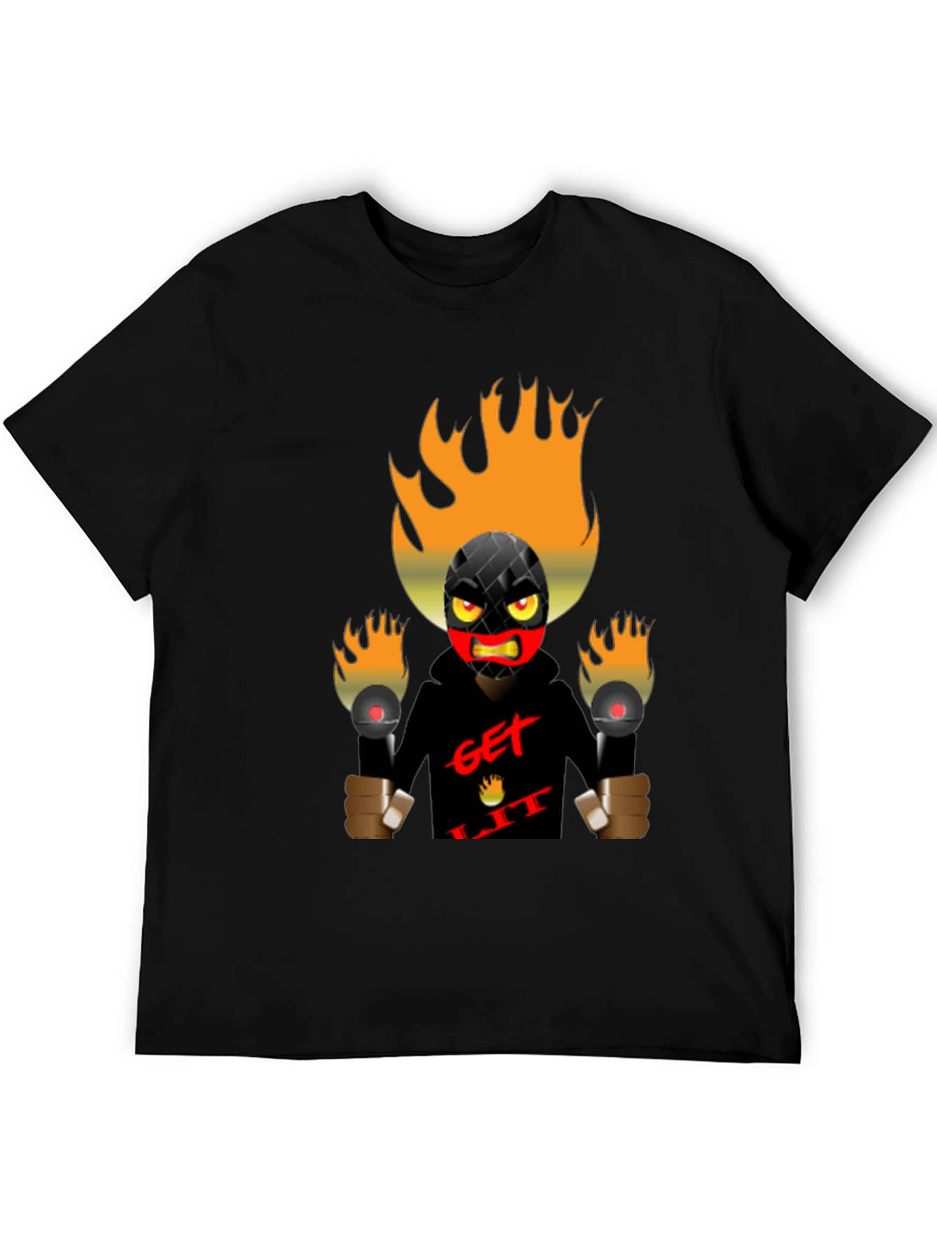 Get Lit Graphic Tee - Bold Black T-Shirt