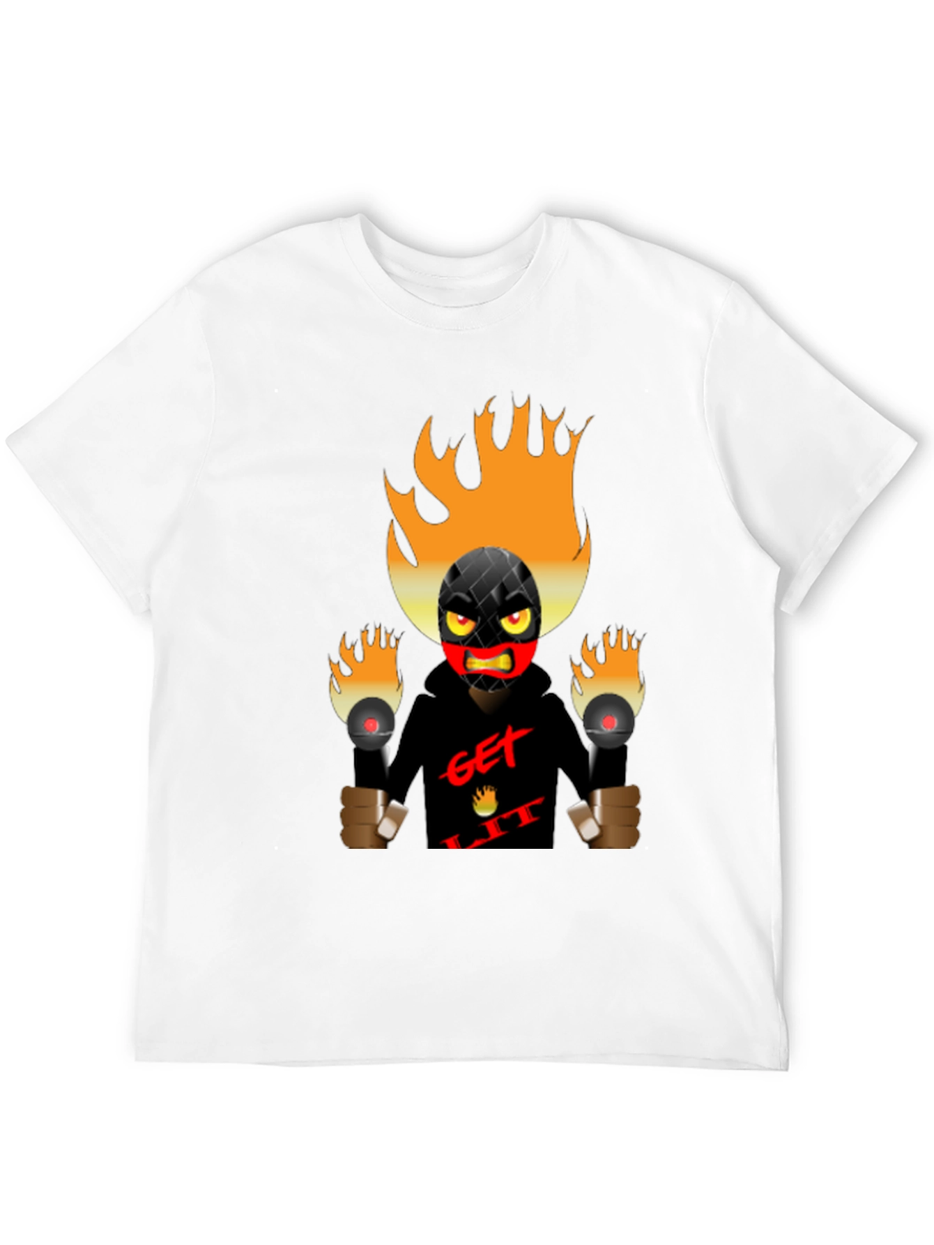Get Lit Graphic Tee - Bold Black T-Shirt