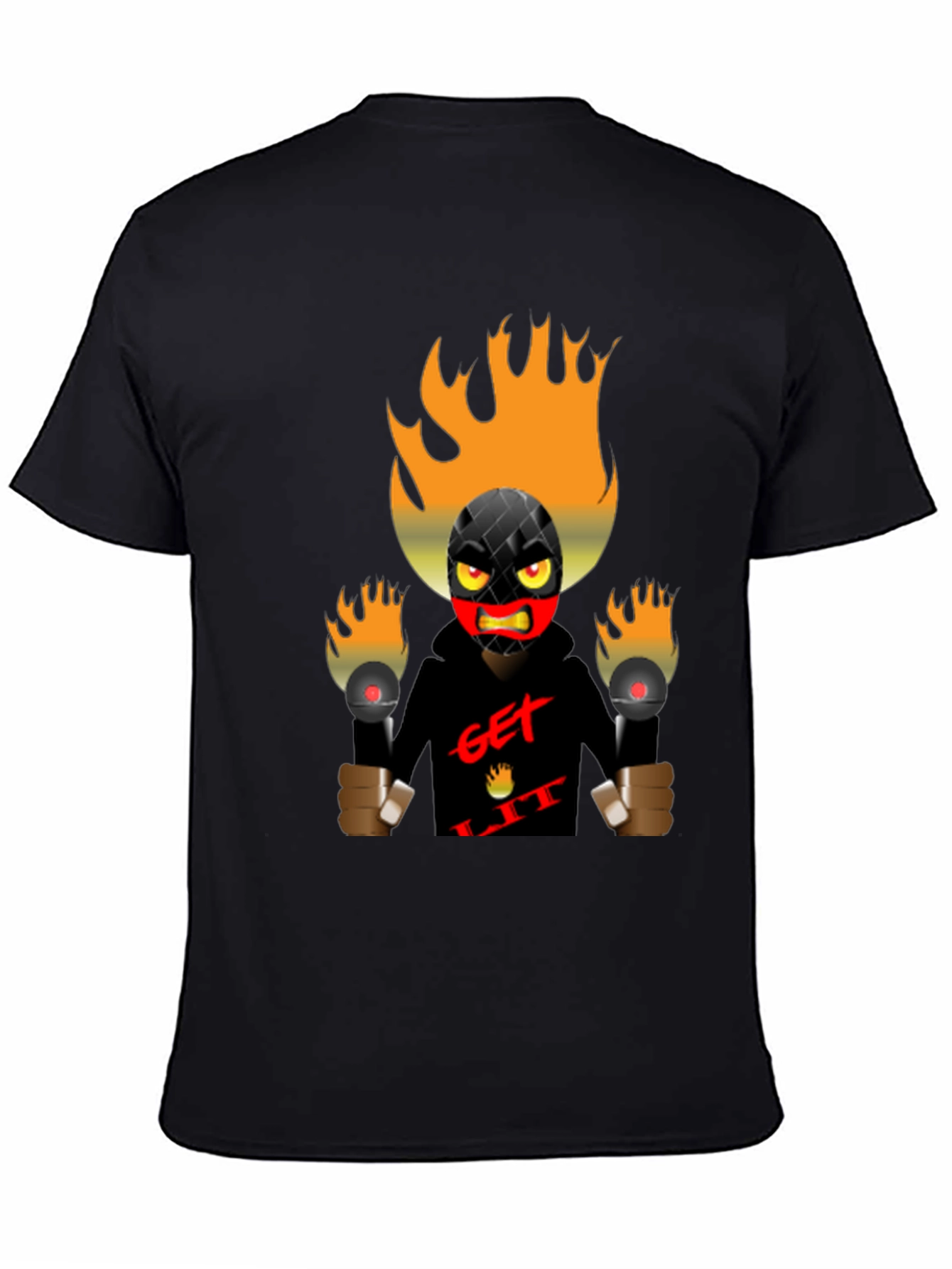 Get Lit Graphic Tee - Bold Black T-Shirt