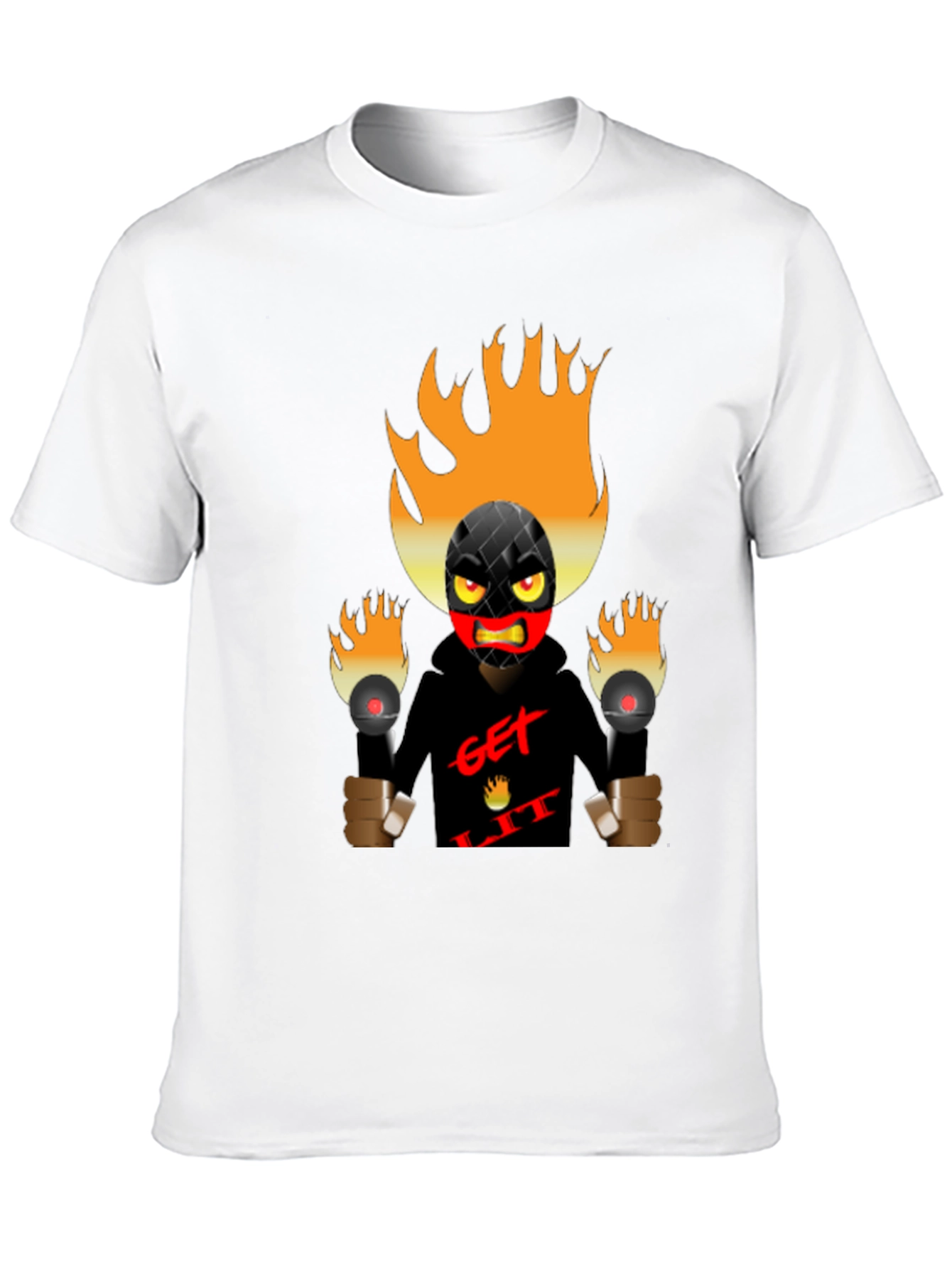 Get Lit Graphic Tee - Bold Black T-Shirt