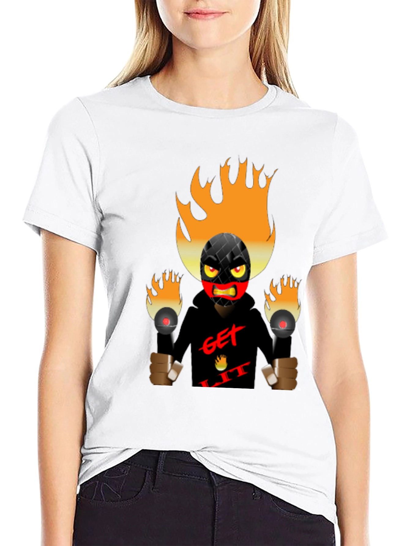 Get Lit Graphic Tee - Bold Black T-Shirt
