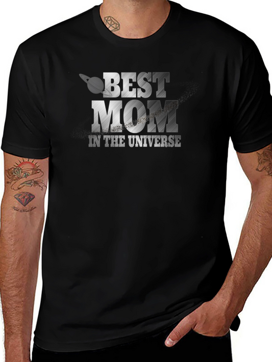 Best Mom in the Universe Black T-Shirt