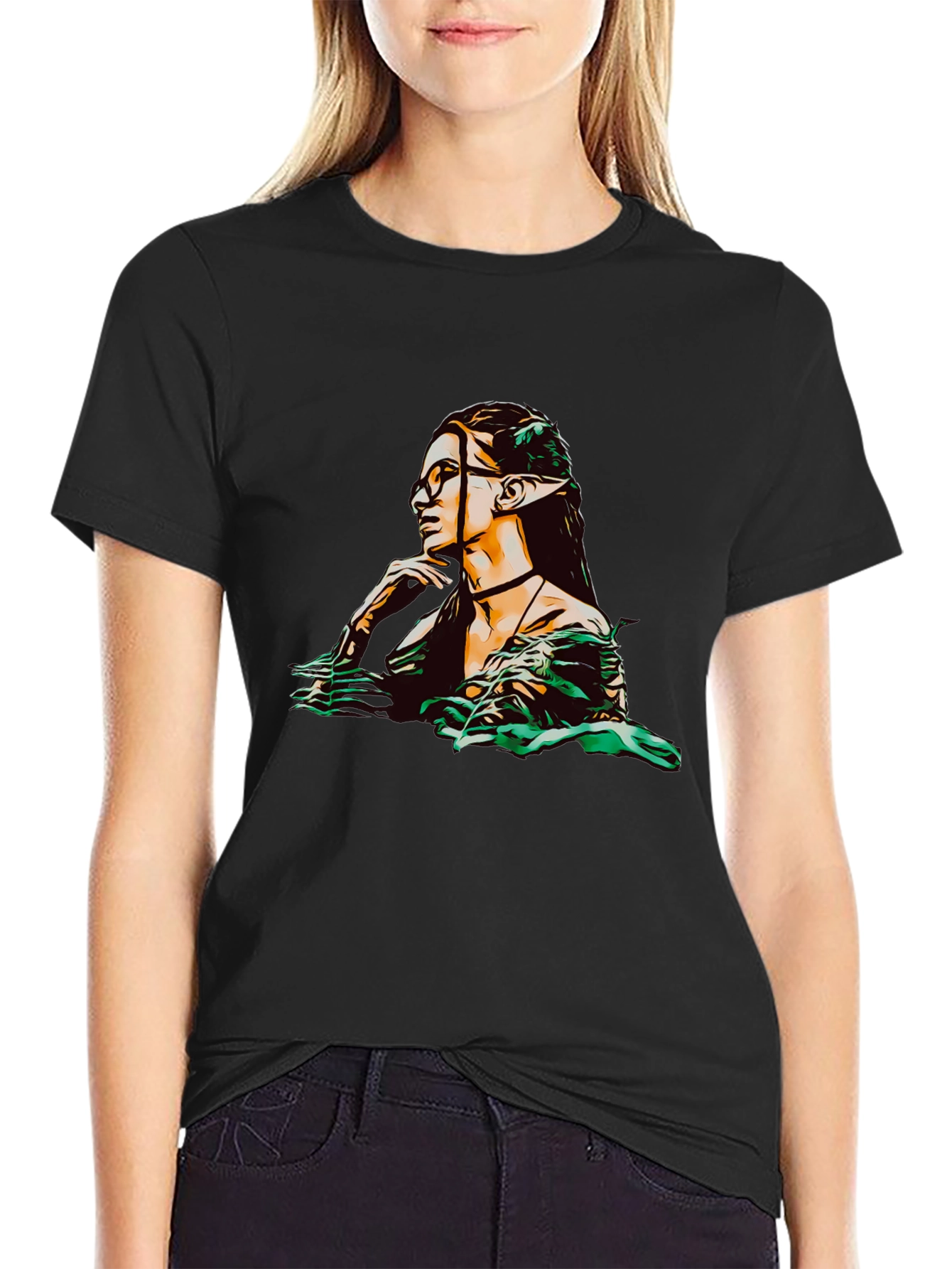 Elf Graphic Tee - Black Unisex T-Shirt