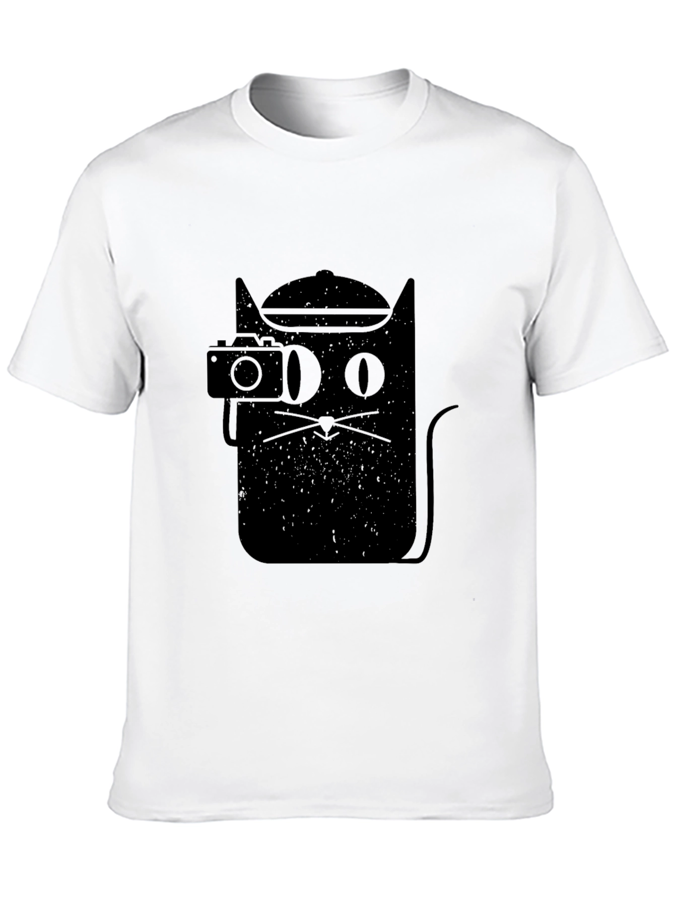 Cool Cat Photographer Black T-Shirt