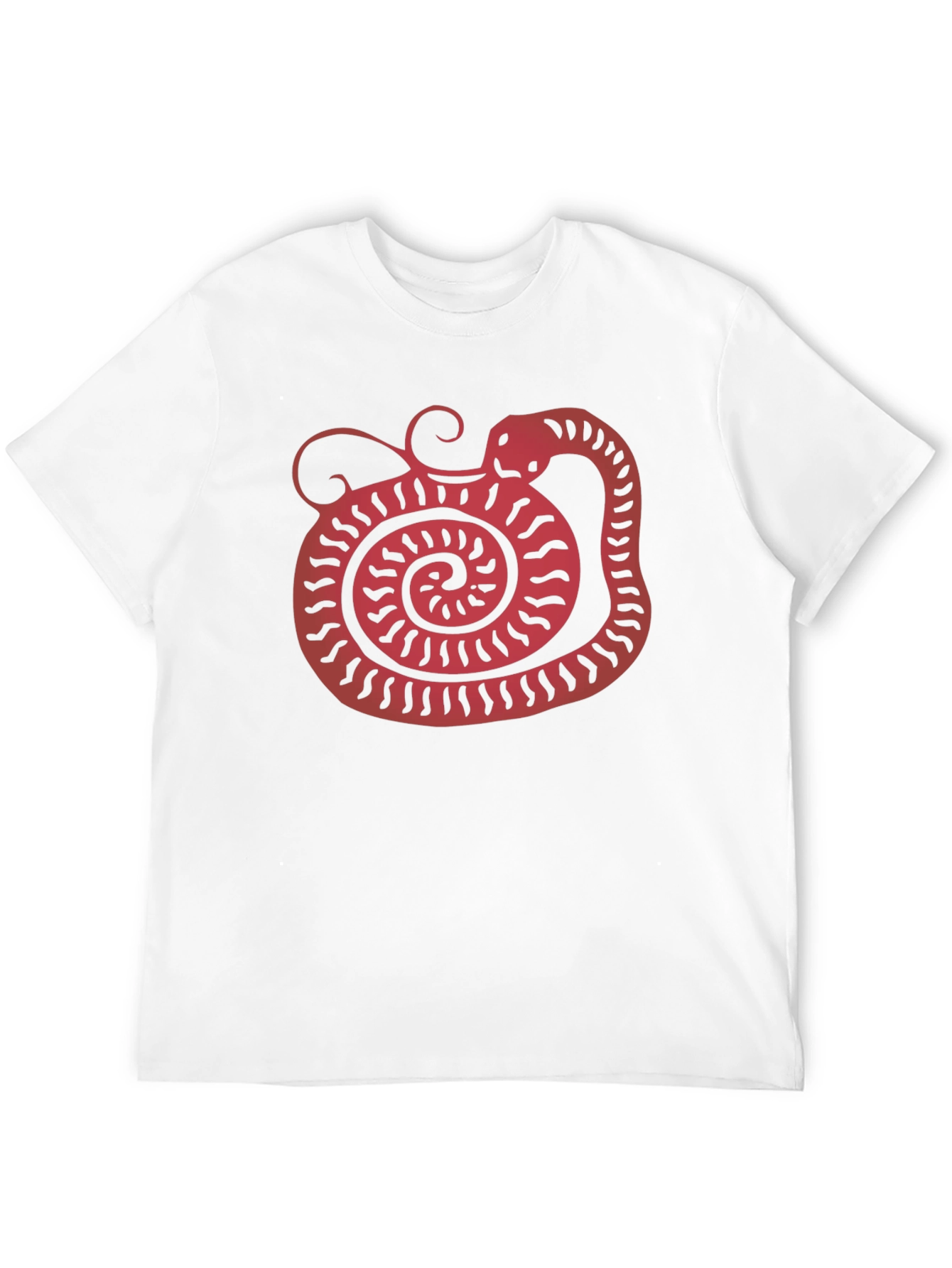 Snake Graphic Tee - Unique Red Serpent Design