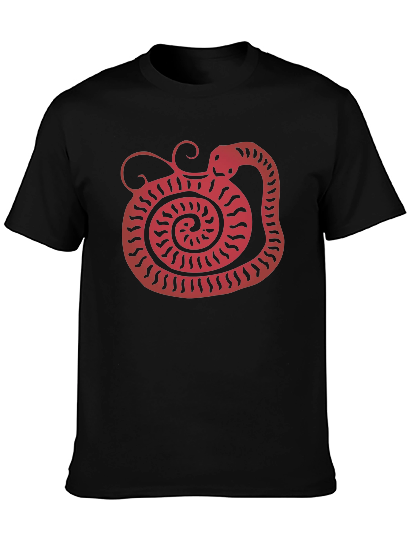 Snake Graphic Tee - Unique Red Serpent Design