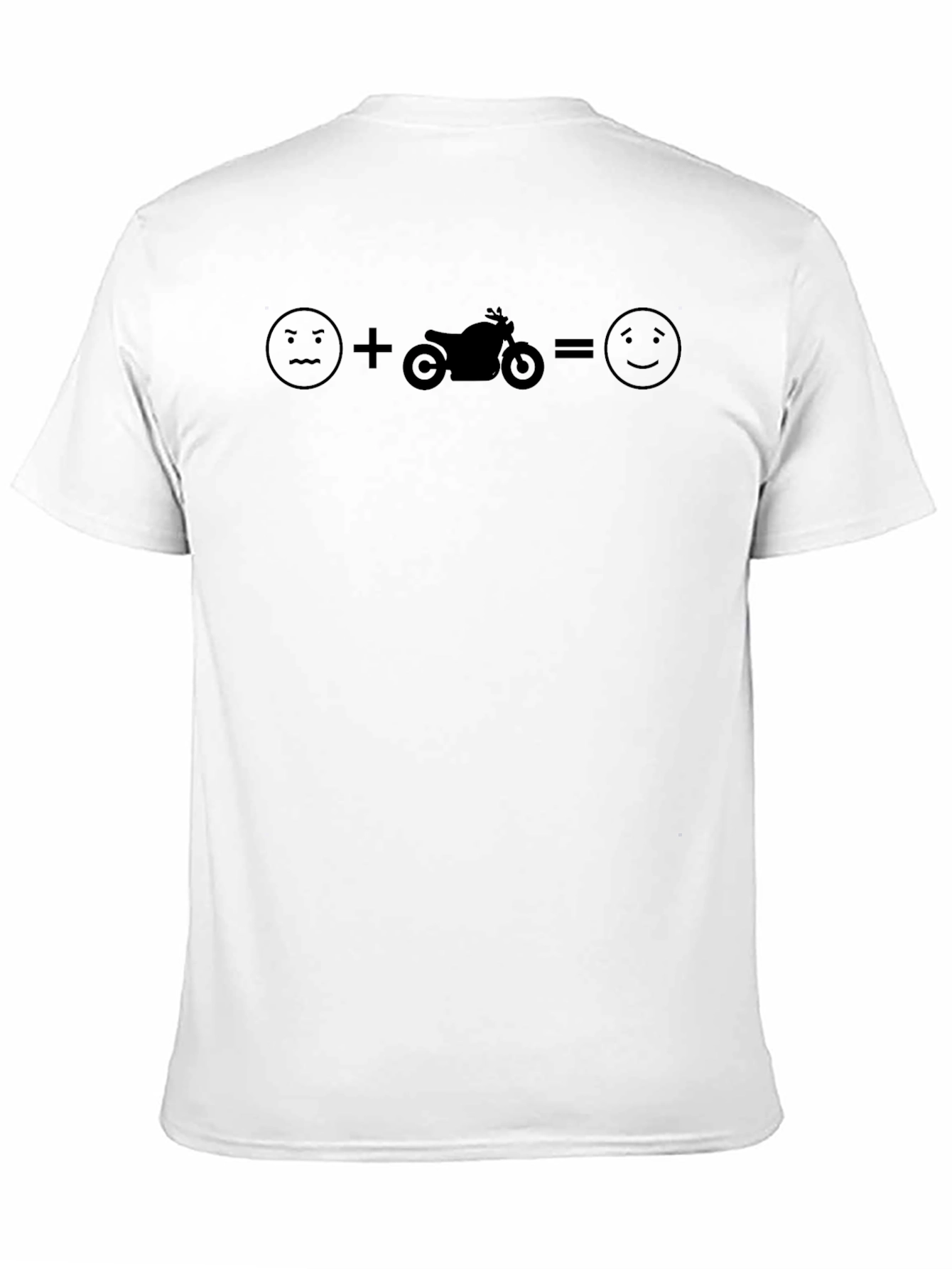 Motorcycle Equals Happy T-Shirt - Biker Tee