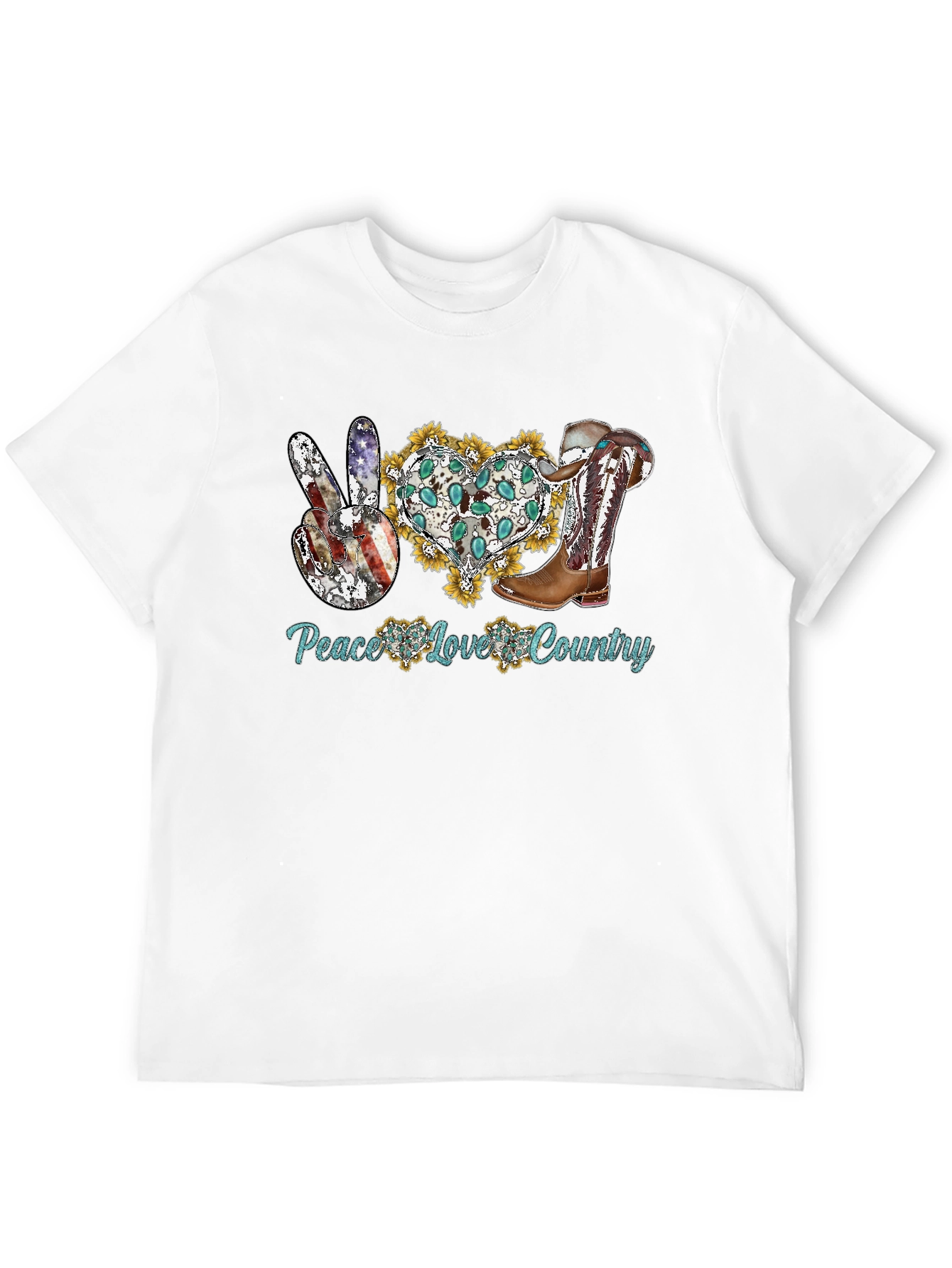 Peace Love Country Graphic Tee