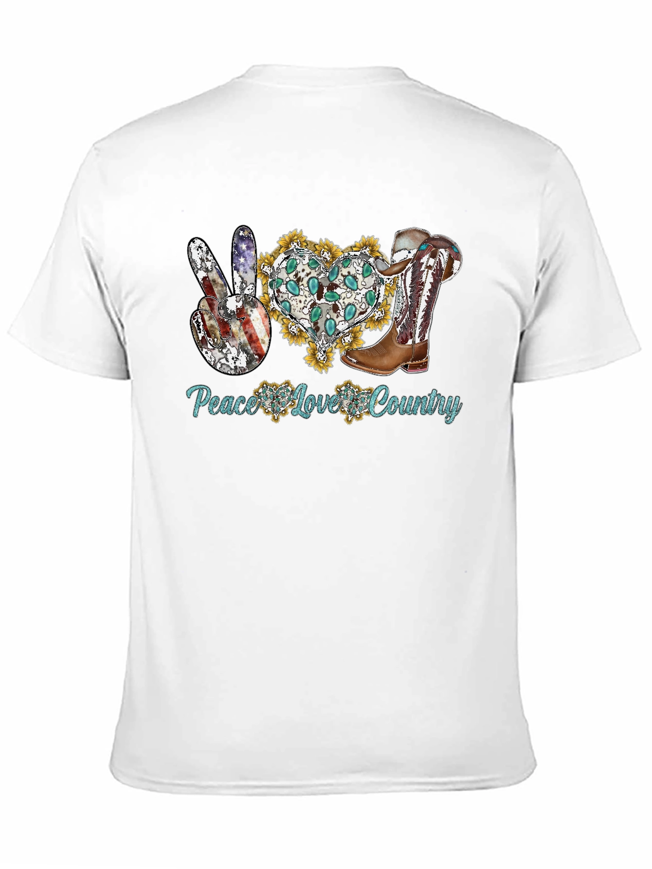 Peace Love Country Graphic Tee