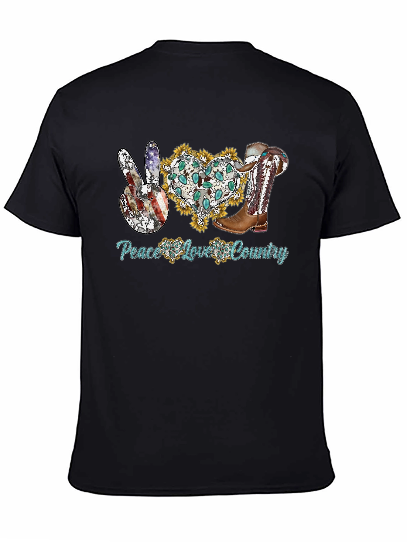 Peace Love Country Graphic Tee