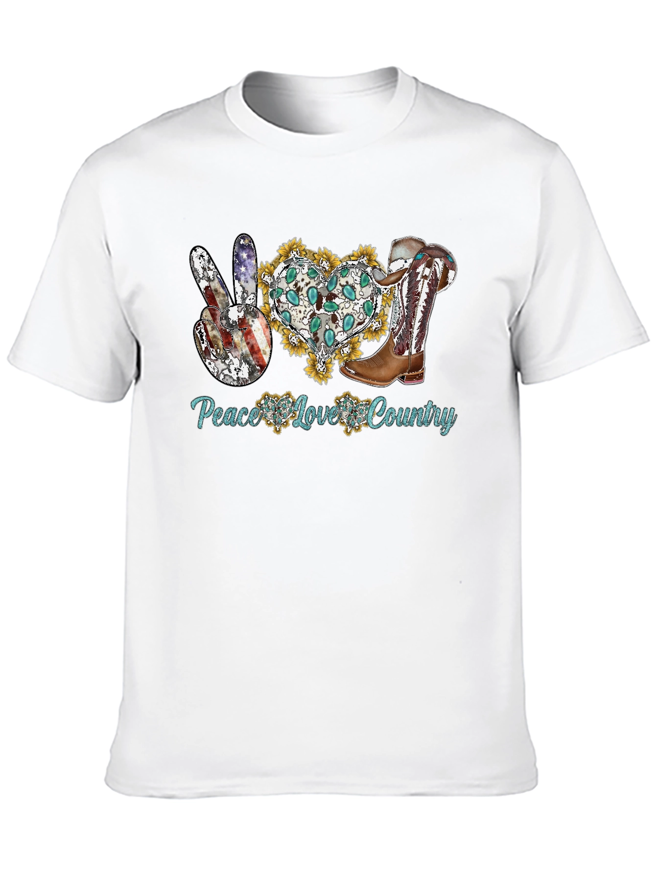 Peace Love Country Graphic Tee