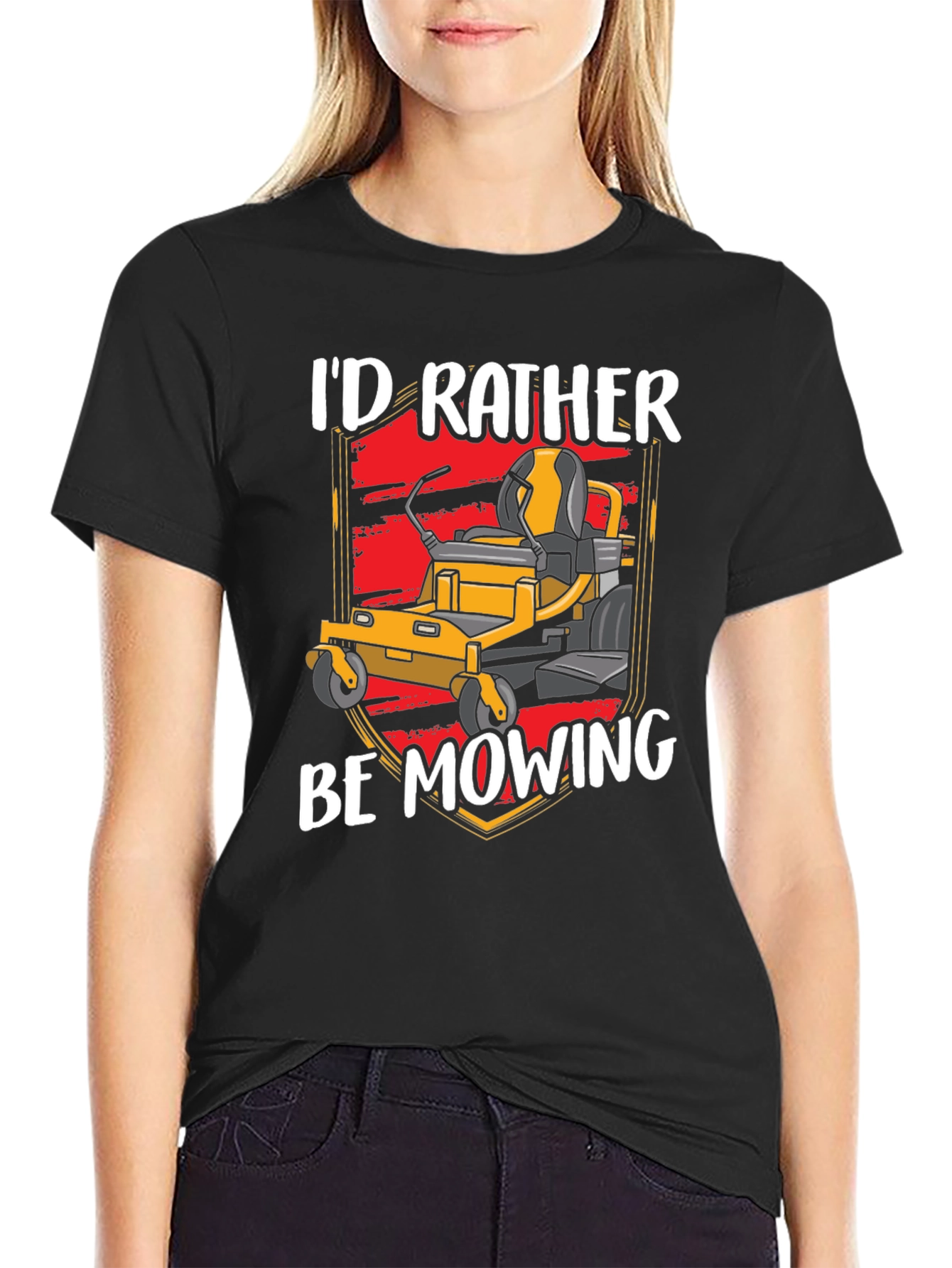 Id Rather Be Mowing Graphic Tee