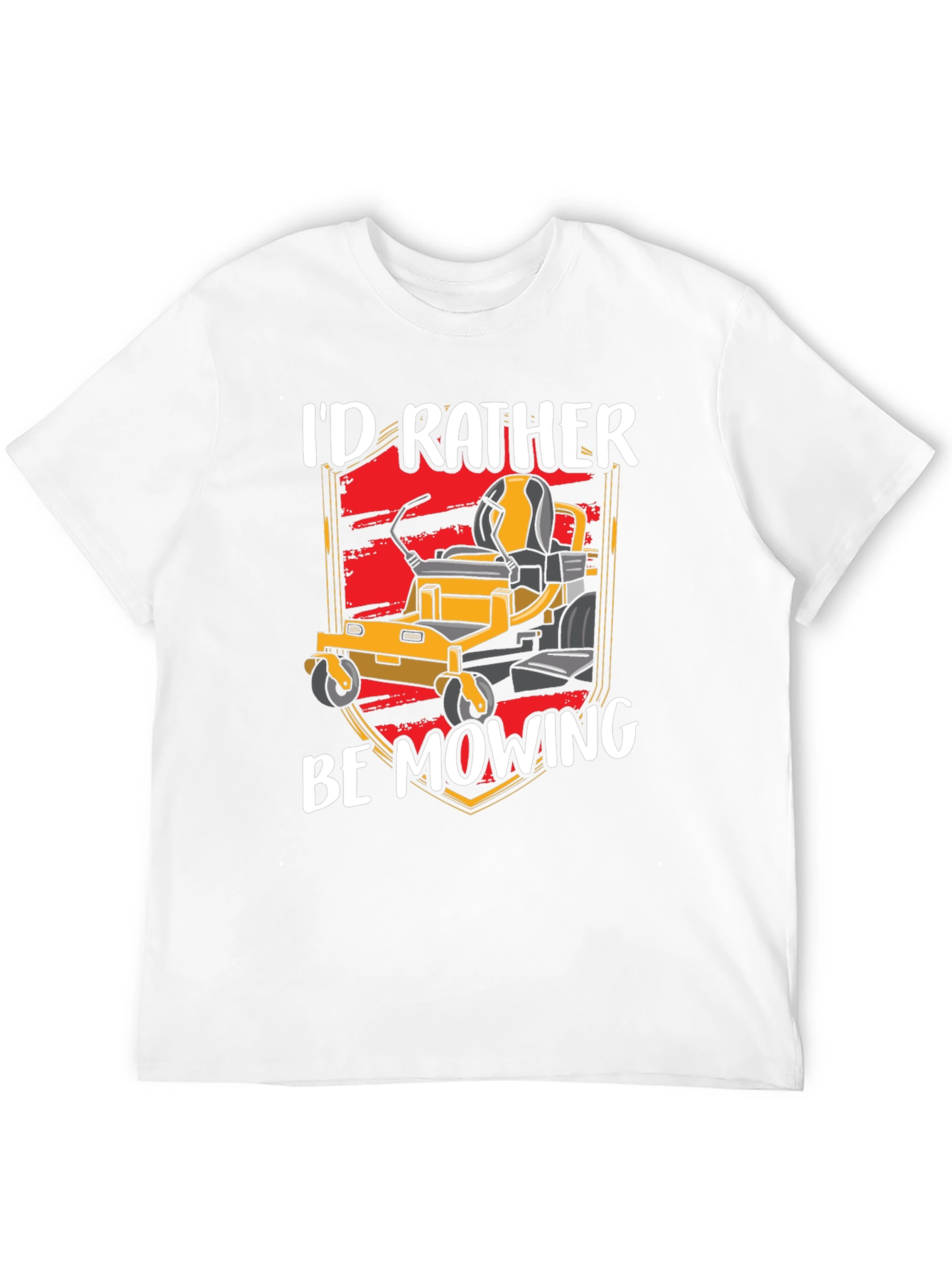Id Rather Be Mowing Graphic Tee